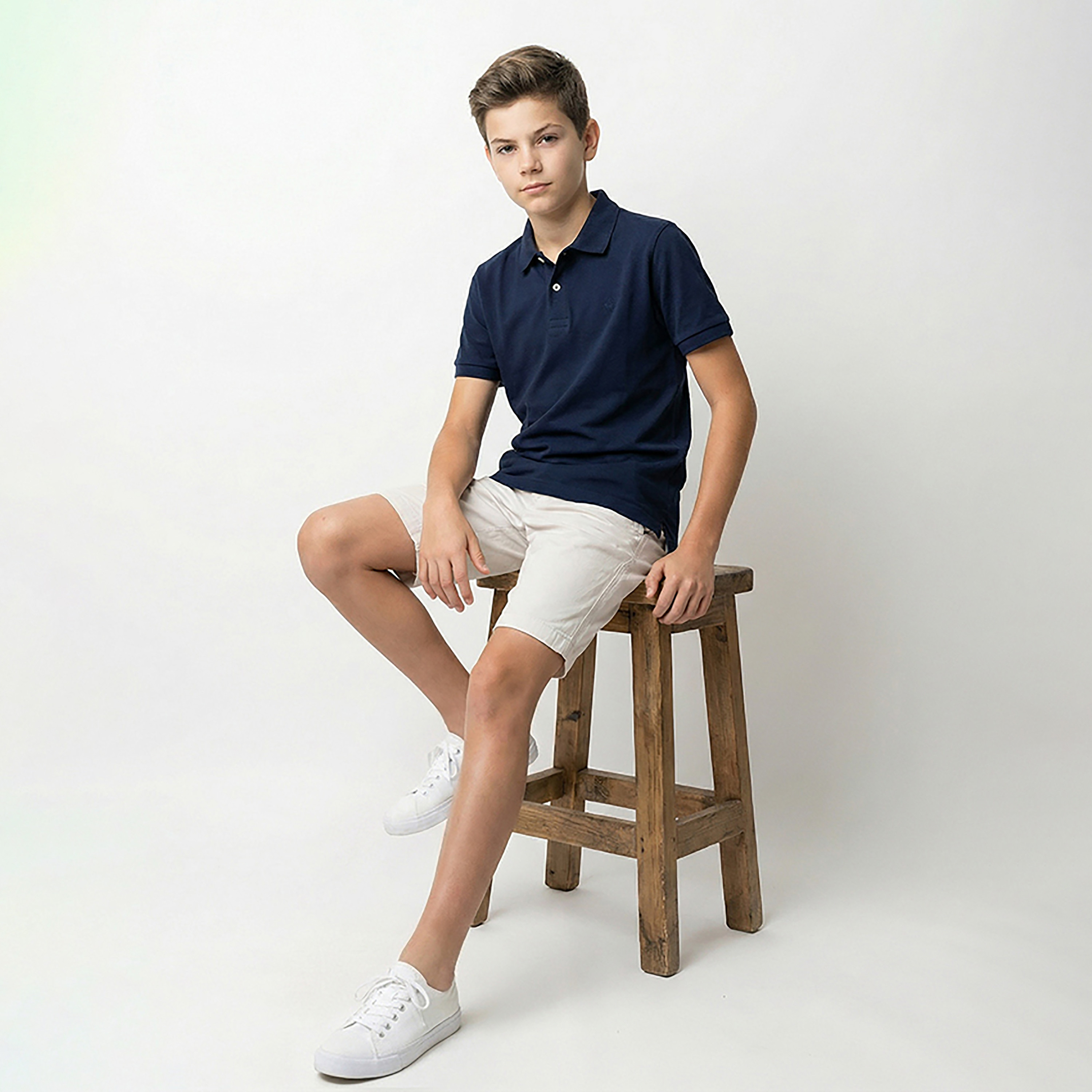 Beverly Hills Polo Club Solid Buttoned Shorts-baby-boys-clothing-bottoms-shorts-image-4