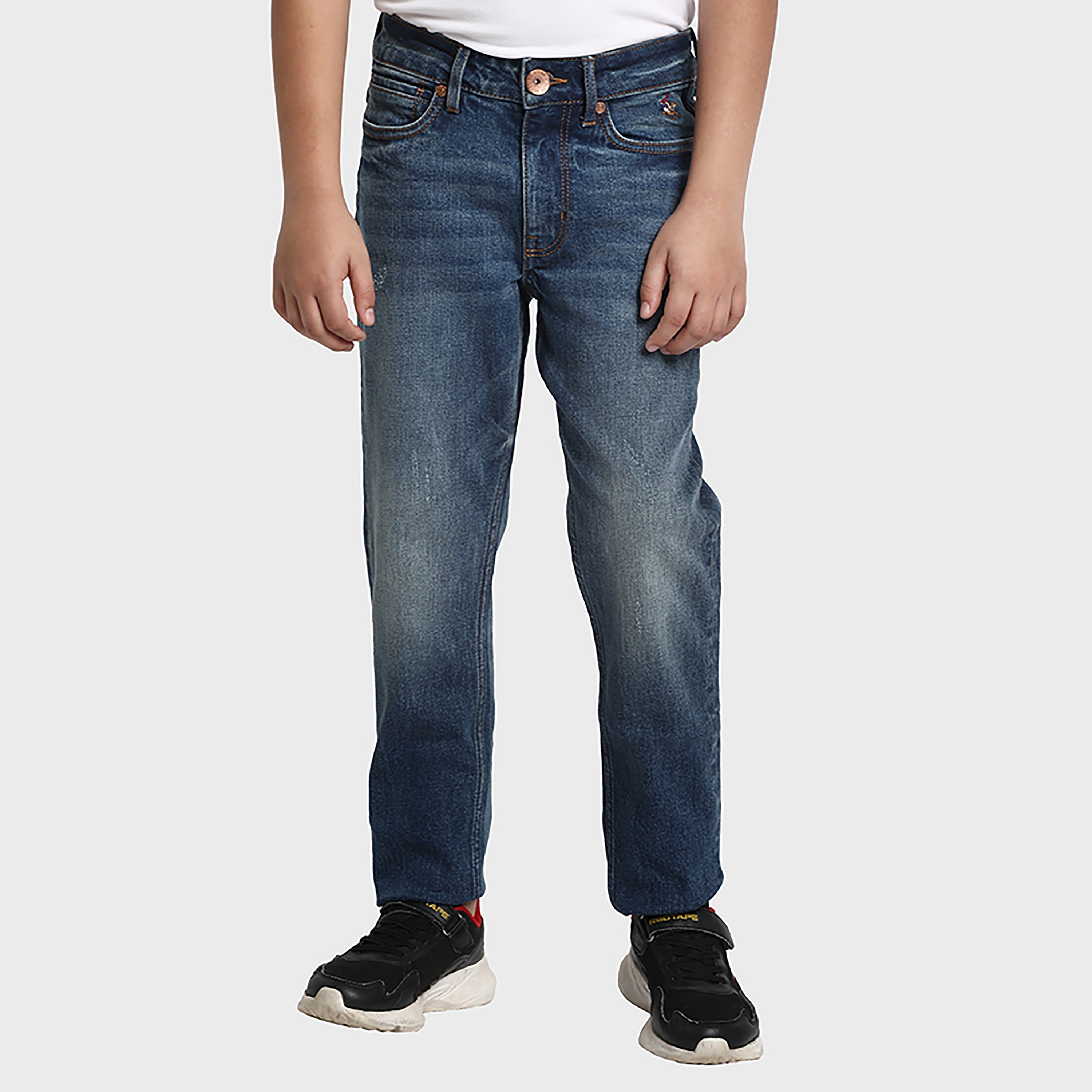 بنطال جينز بقصة مستقيمة ومتوسط الارتفاع من بيفرلي هيلز بولو كلوب-boys-clothing-bottoms-jeans-image-1