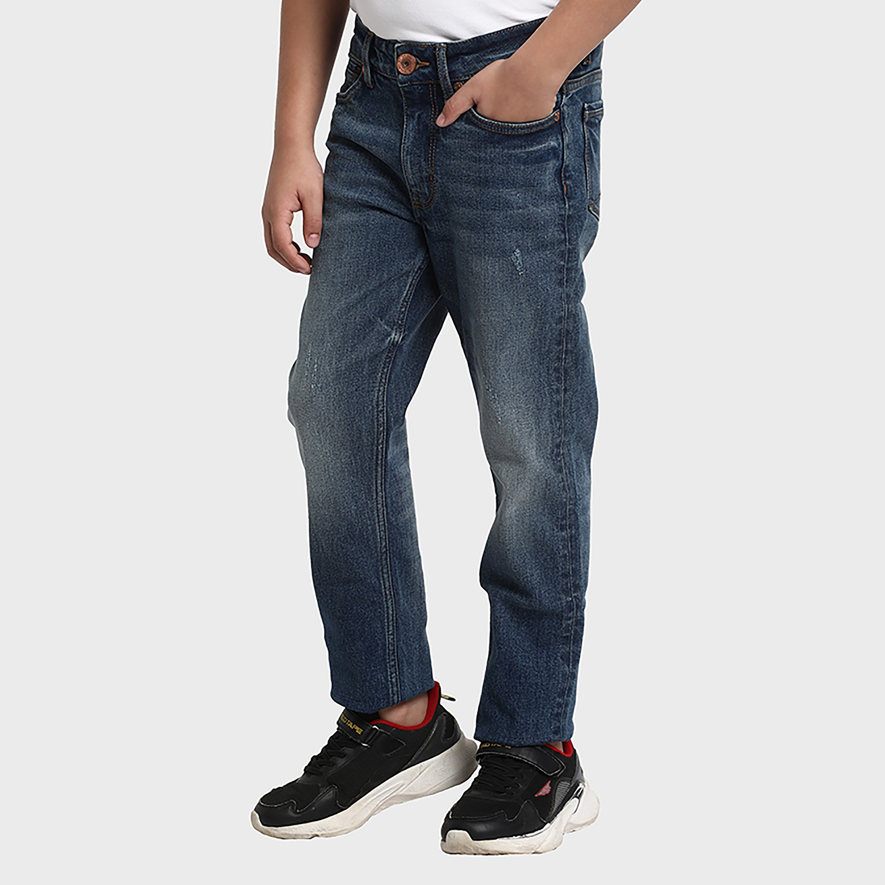Beverly Hills Polo Club Faded Mid Rise Straight Fit Jeans-boys-clothing-bottoms-jeans-image-2