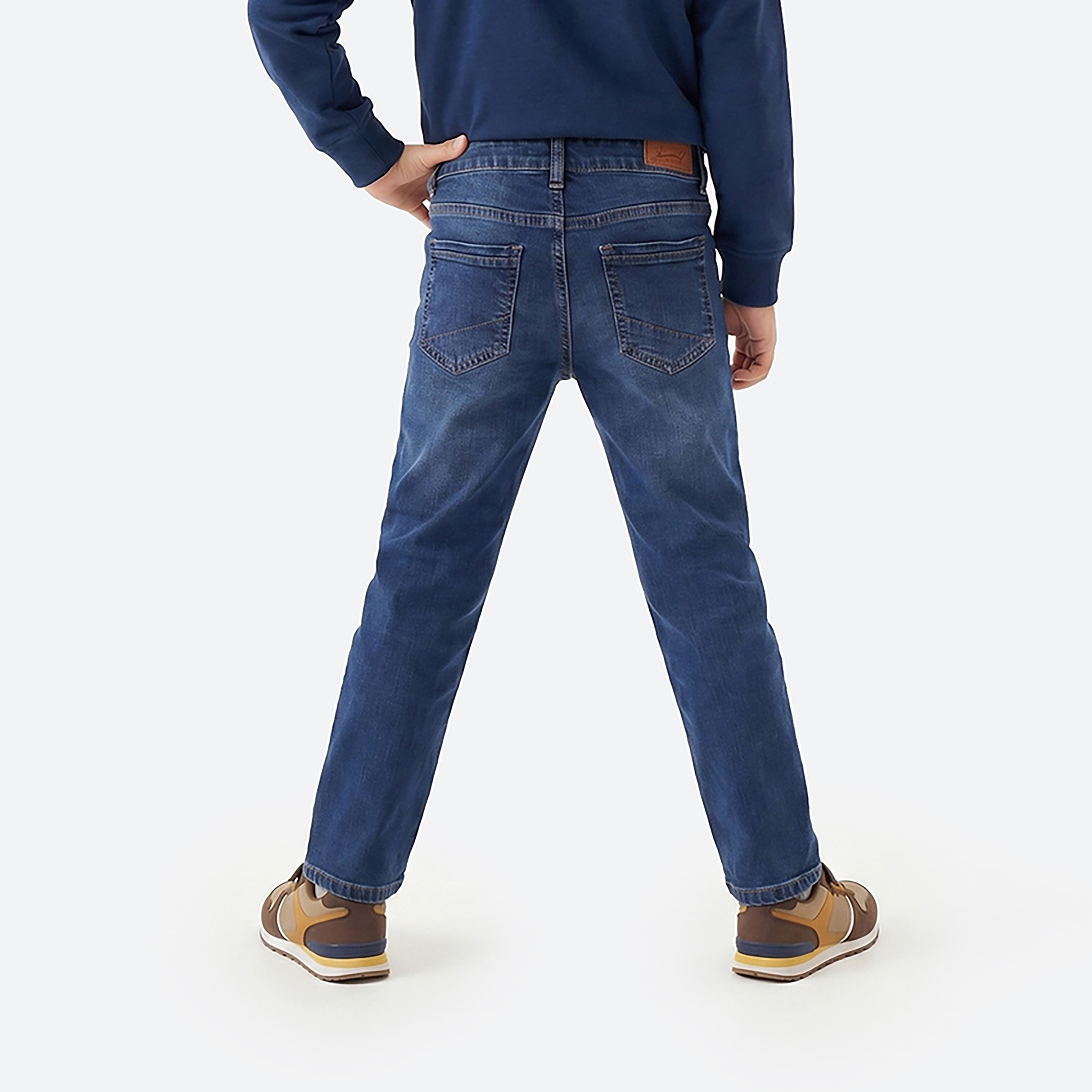 بنطال جينز رجالي سادة بقصة منتظمة من بيفرلي هيلز بولو كلوب-boys-clothing-bottoms-jeans-image-3