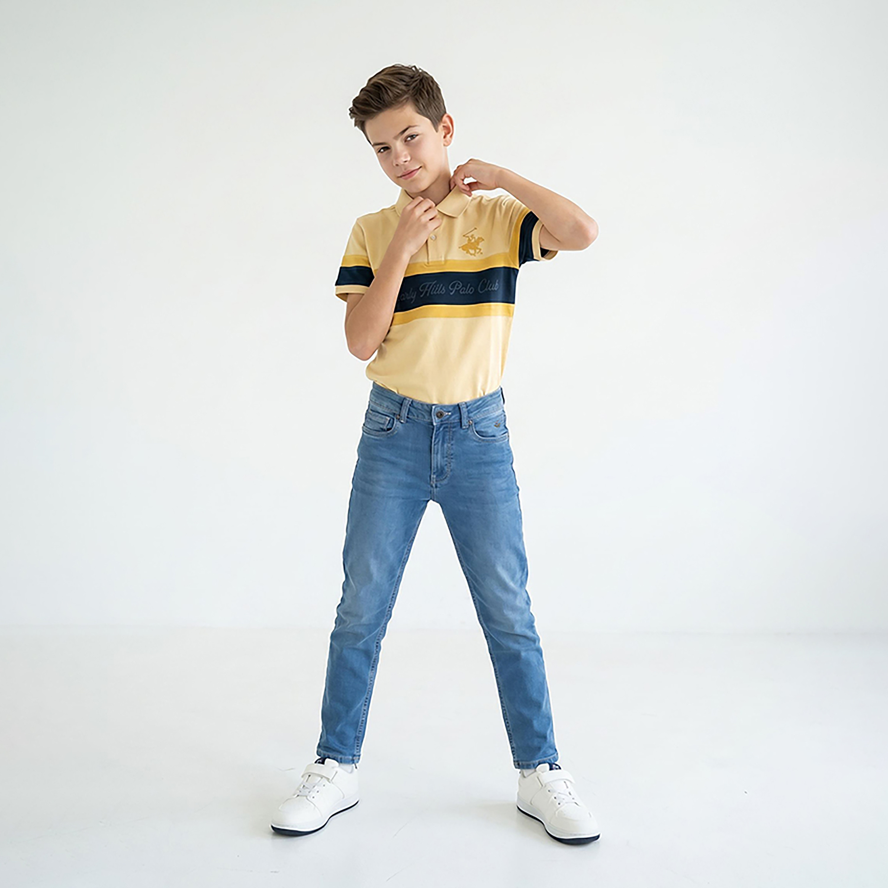 بنطال جينز رجالي سادة بقصة منتظمة من بيفرلي هيلز بولو كلوب-boys-clothing-bottoms-jeans-image-4