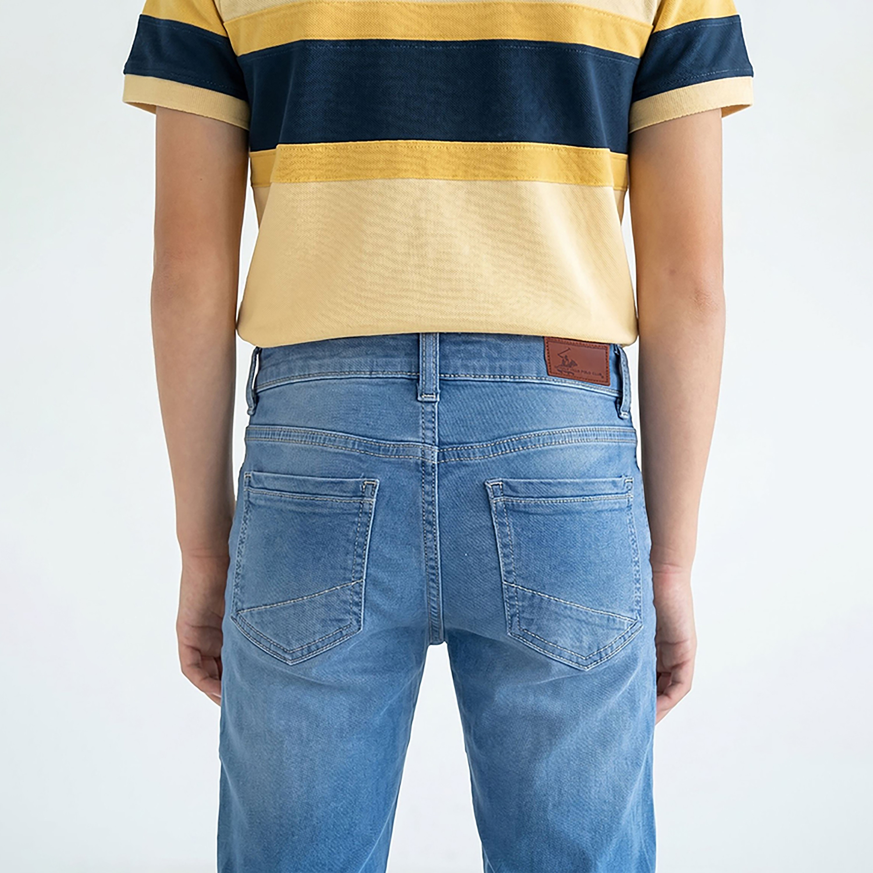 بنطال جينز رجالي سادة بقصة منتظمة من بيفرلي هيلز بولو كلوب-boys-clothing-bottoms-jeans-image-5