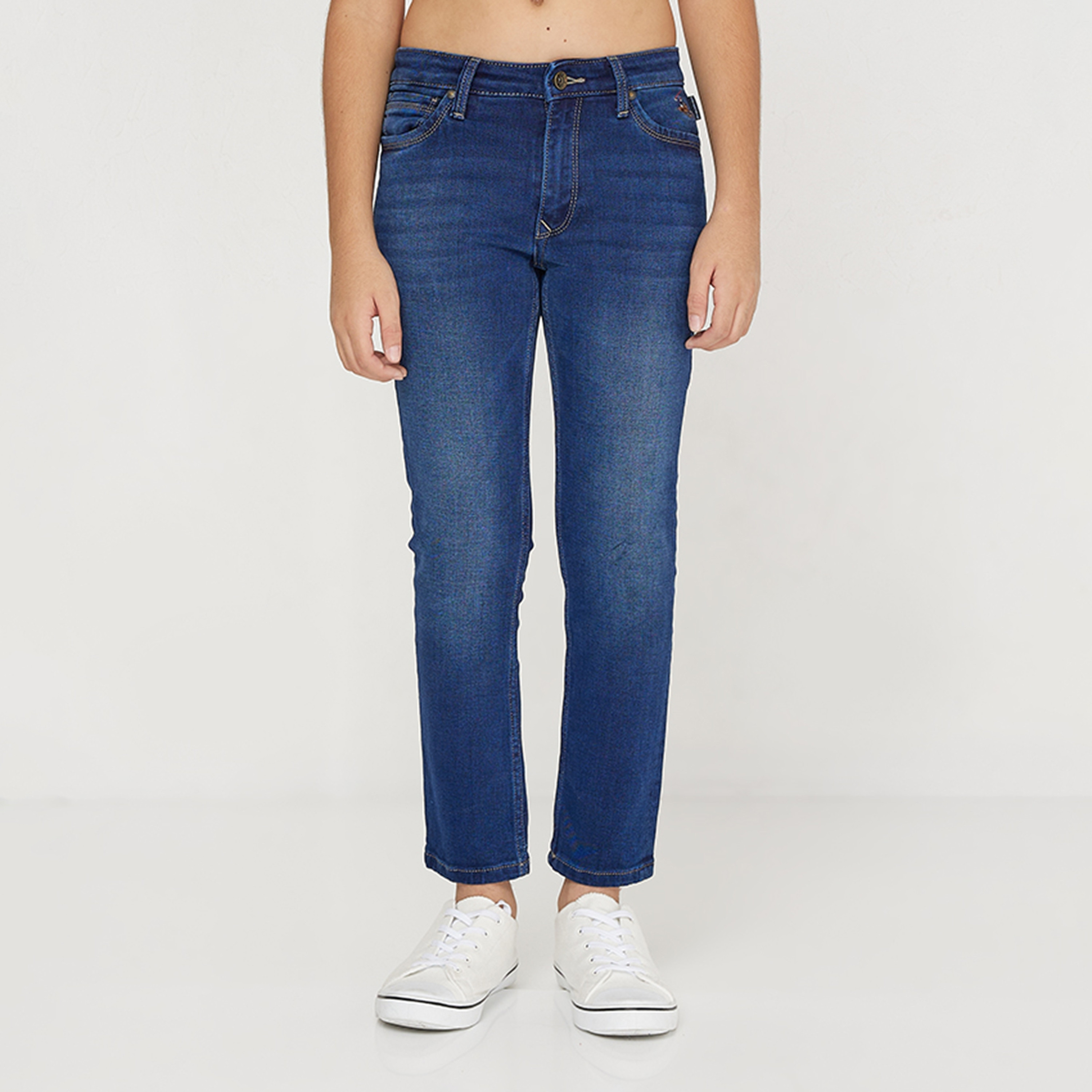 بنطلون جينز قصة مستقيمة بنمط باهت من بيفرلي هيلز بولو كلوب-boys-clothing-bottoms-jeans-image-1