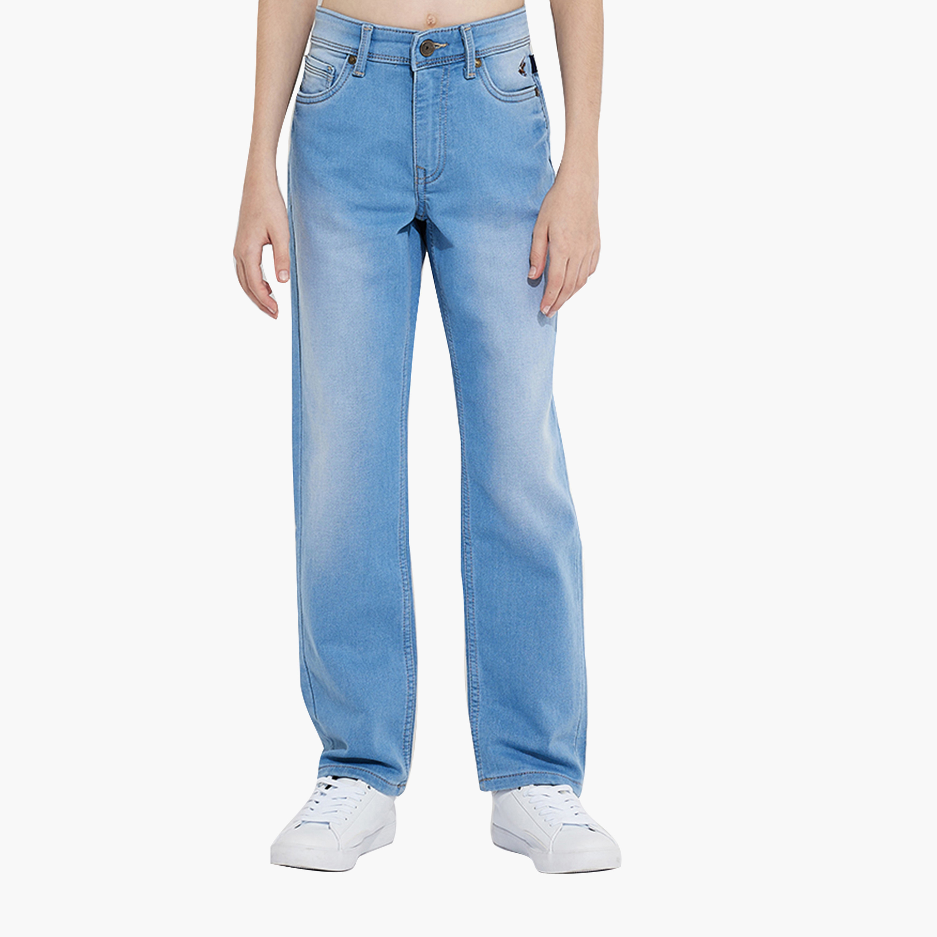 Beverly Hills Polo Club Solid Cotton Straight Fit Denim Jeans-boys-clothing-bottoms-jeans-image-1