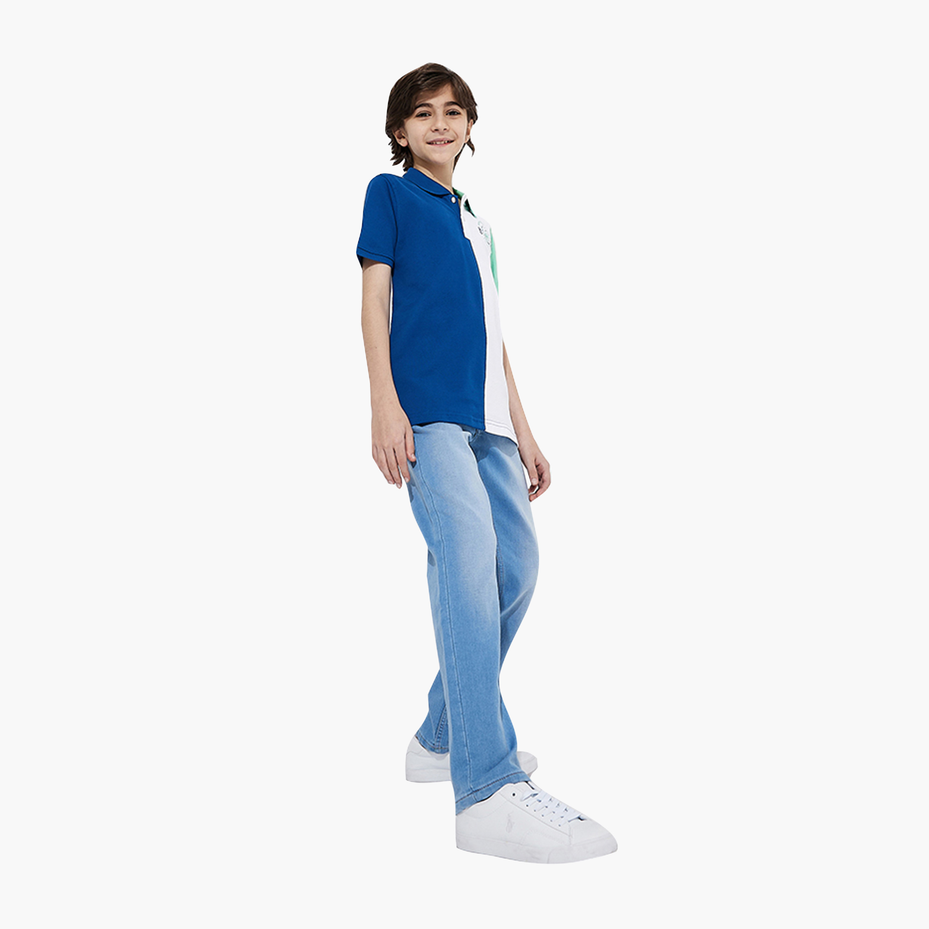 بنطلون جينز مستقيم قطن سادة من بيفرلي هيلز بولو كلوب-boys-clothing-bottoms-jeans-image-3
