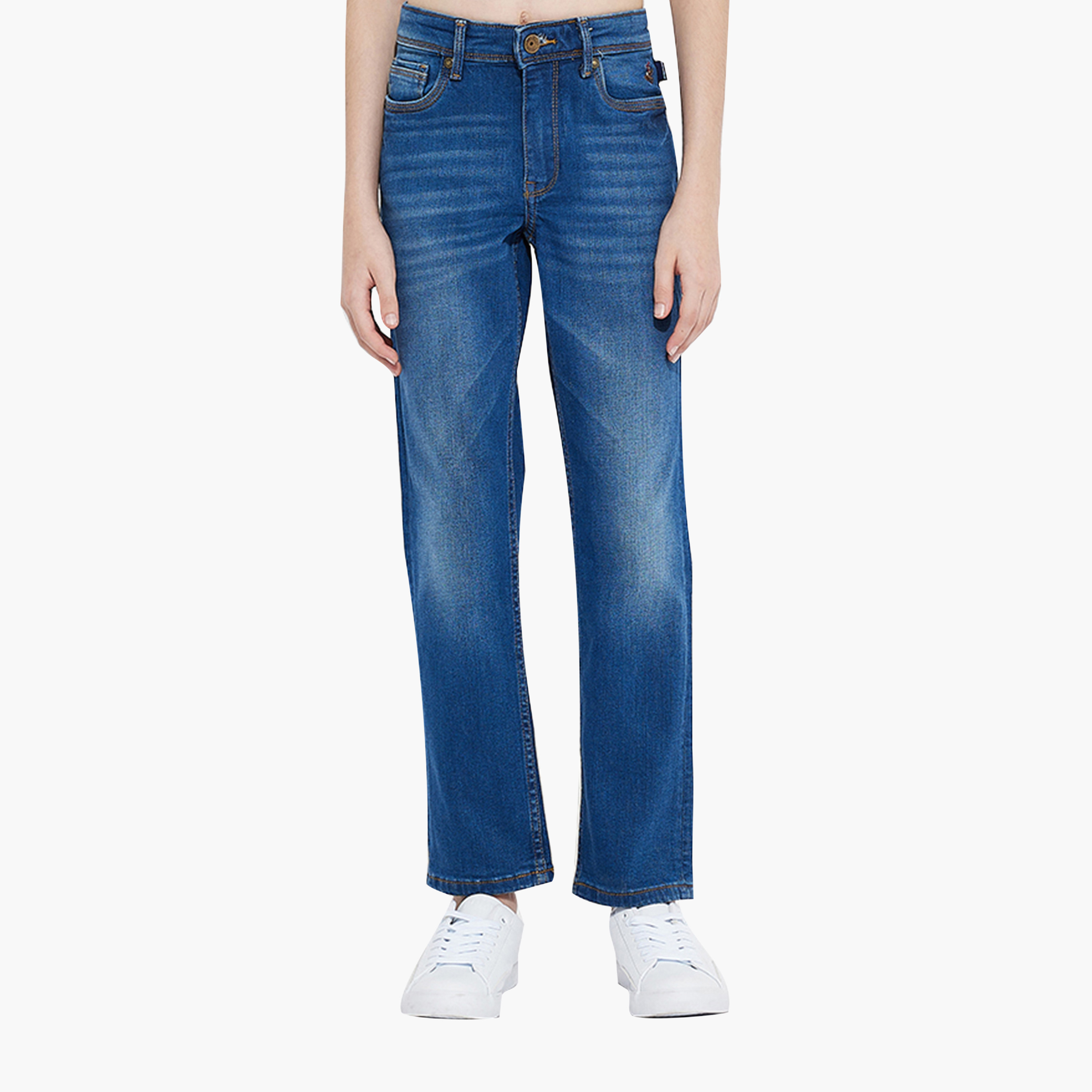 Beverly Hills Polo Club Solid Cotton Straight Fit Denim Jeans-boys-clothing-bottoms-jeans-image-1