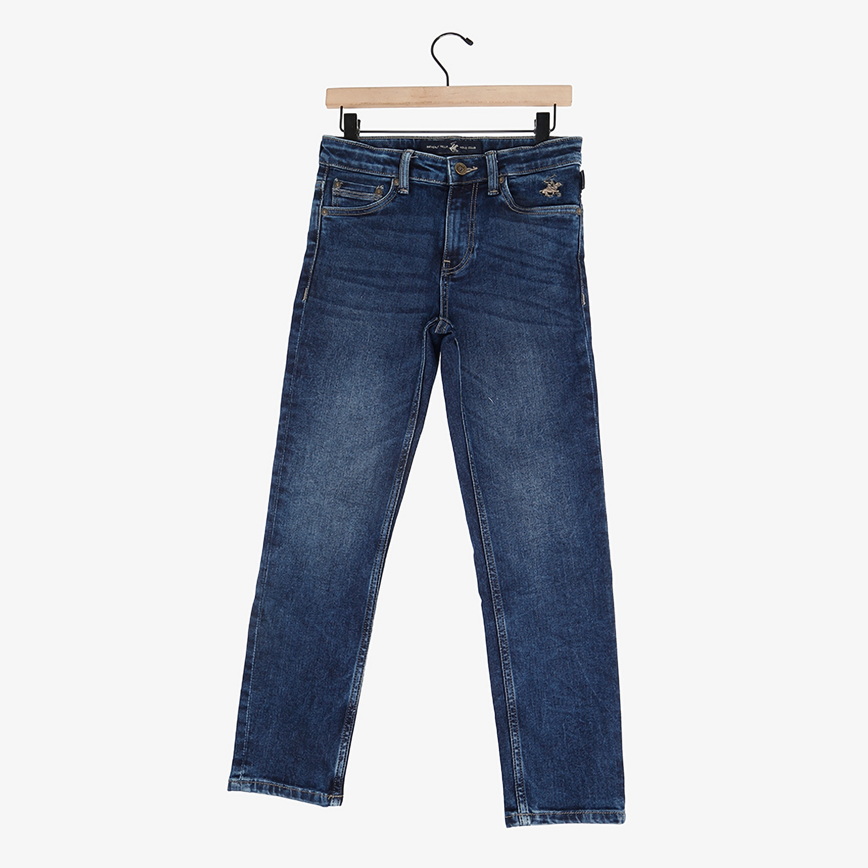 Buy Beverly Hills Polo Club Solid Light Wash Jeans Online Babyshop UAE