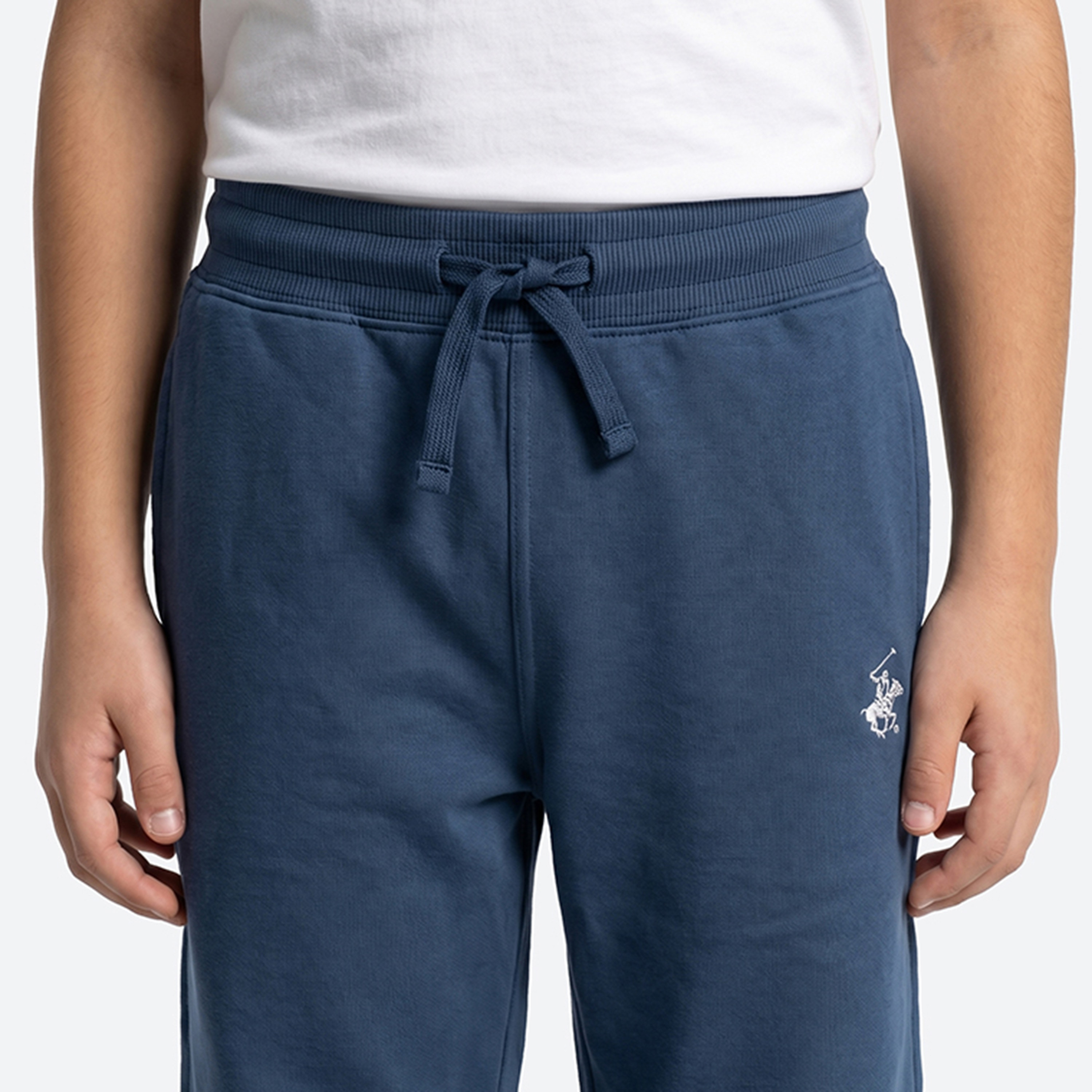 Beverly Hills Polo Club Solid Cotton Elasticated Drawstring Track Pants-boys-clothing-bottoms-joggersandtrackpants-image-5