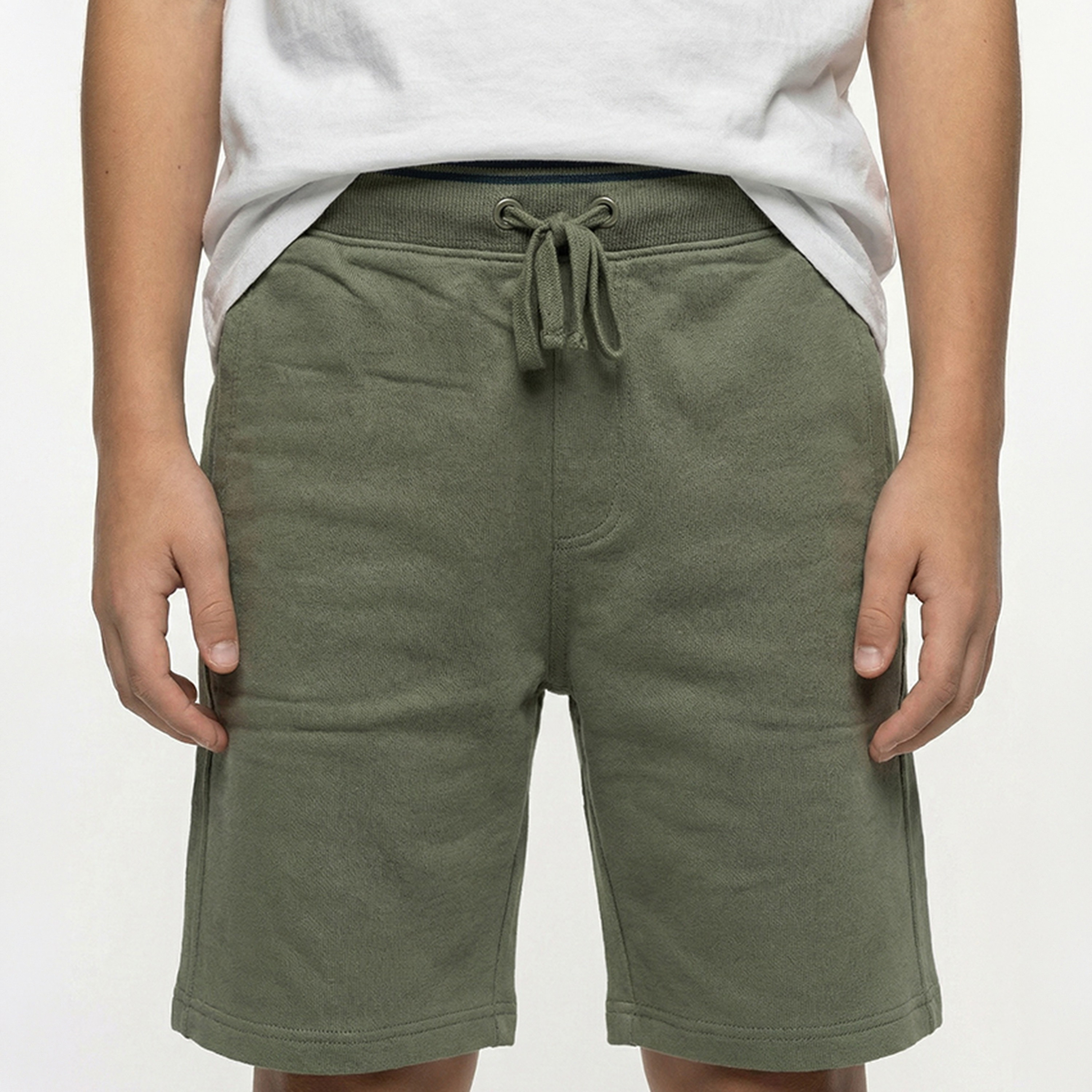 شورت قطن رجالي سادة بخصر مطاطي وبرباط من بيفرلي هيلز بولو كلوب-boys-clothing-bottoms-shorts-image-5