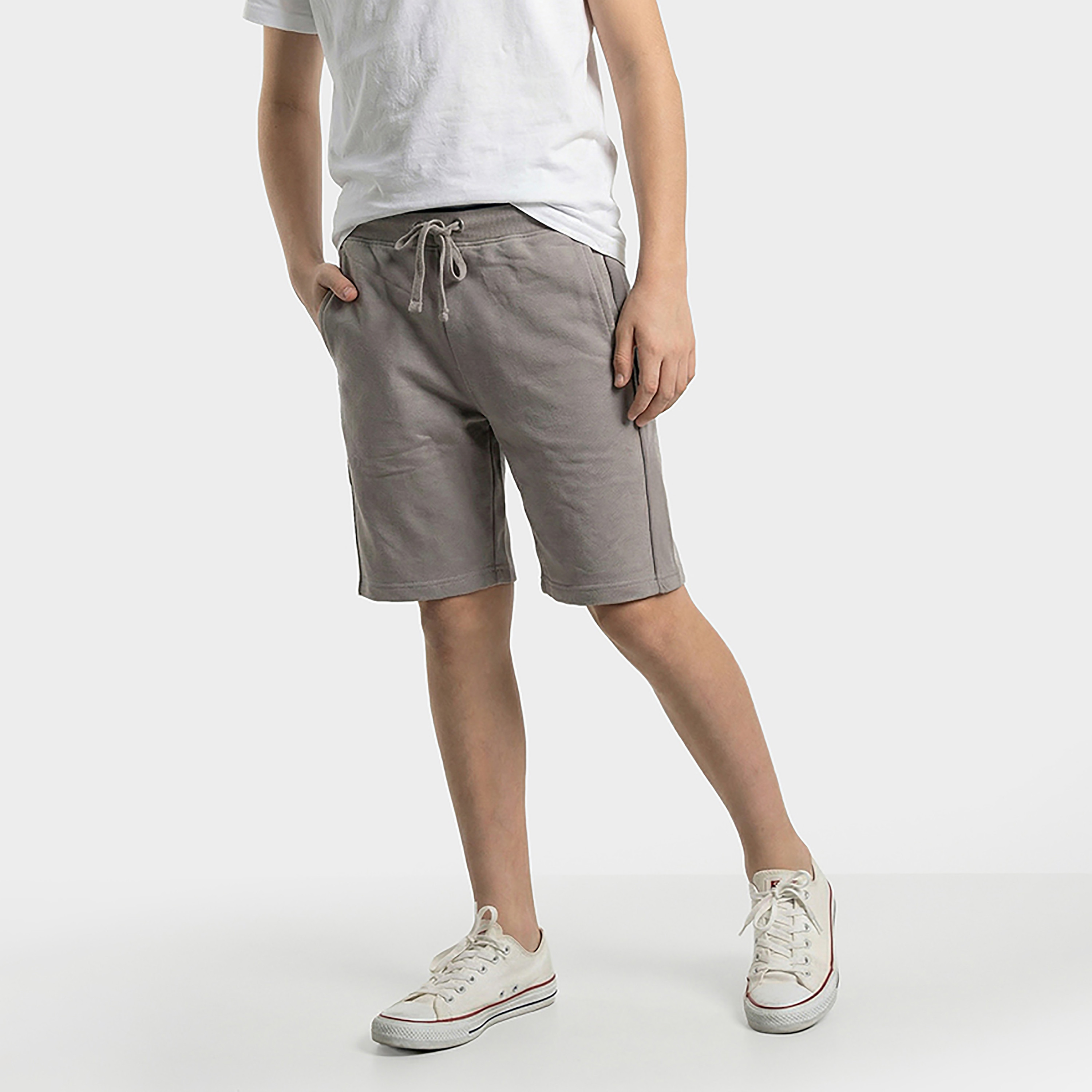 Beverly Hills Polo Club Solid Elasticated Drawstring Shorts-baby-boys-clothing-bottoms-shorts-image-1