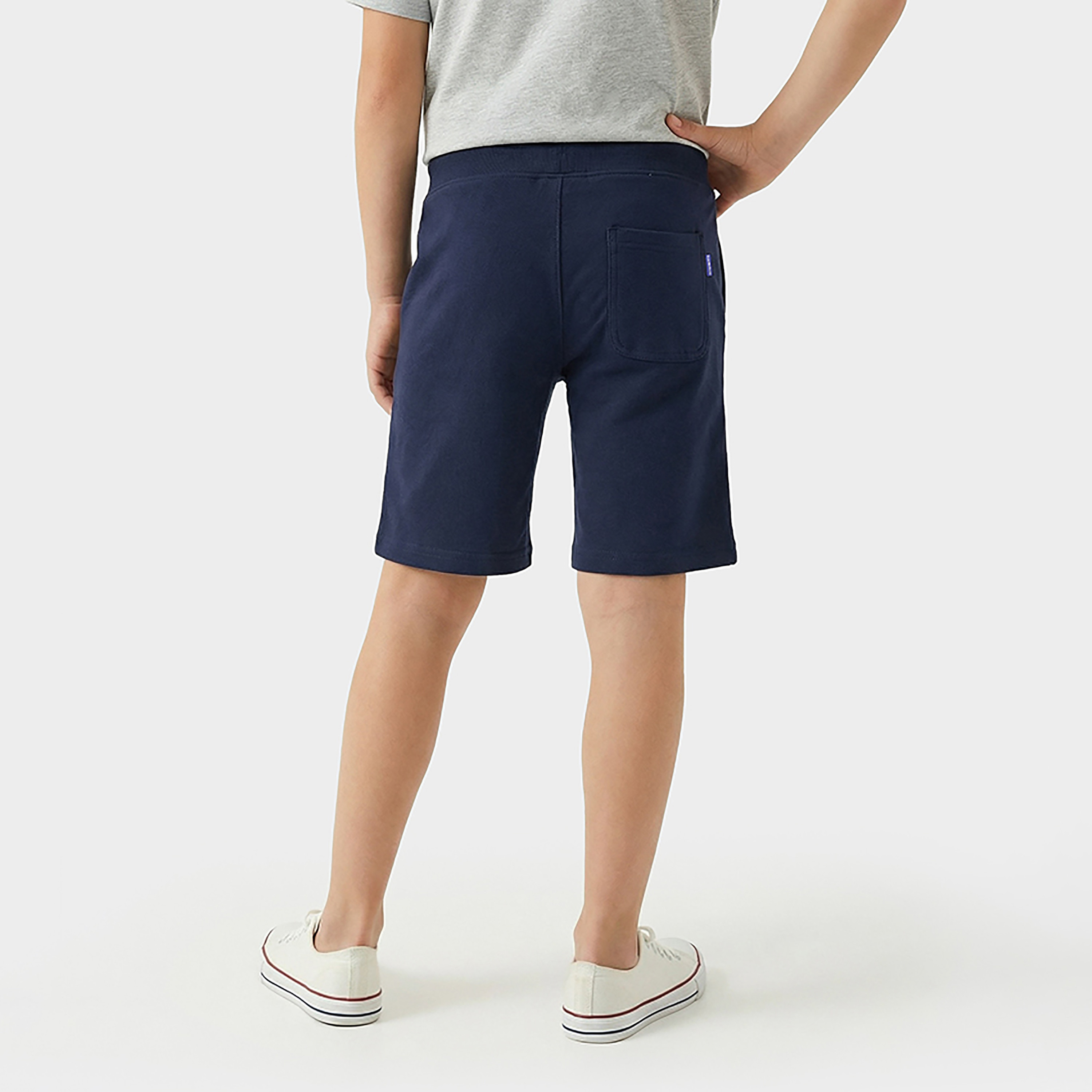 شورت سادة بخصر مرن ورباط من بيفرلي هيلز بولو كلوب-baby-boys-clothing-bottoms-shorts-image-3