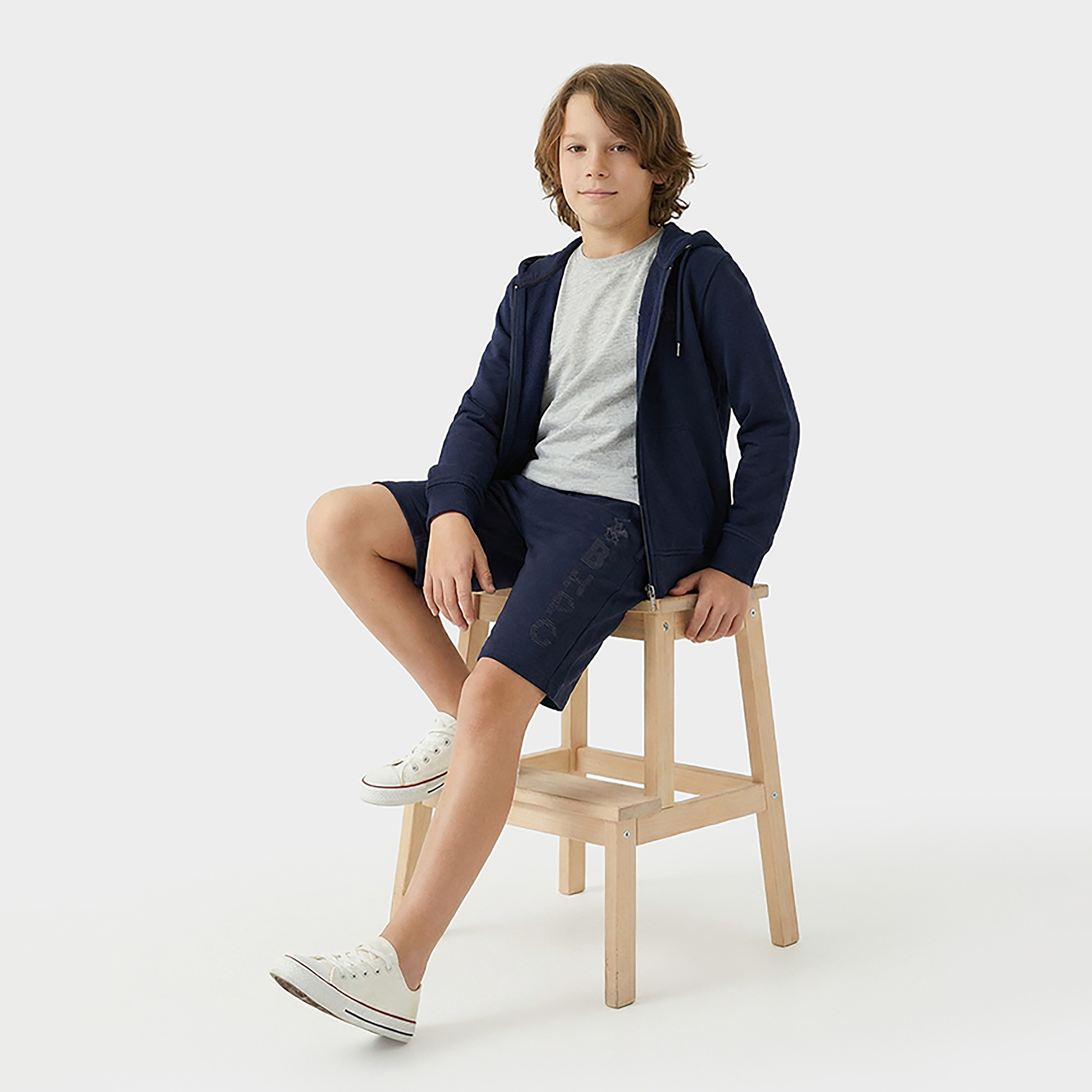 شورت سادة بخصر مرن ورباط من بيفرلي هيلز بولو كلوب-baby-boys-clothing-bottoms-shorts-image-4