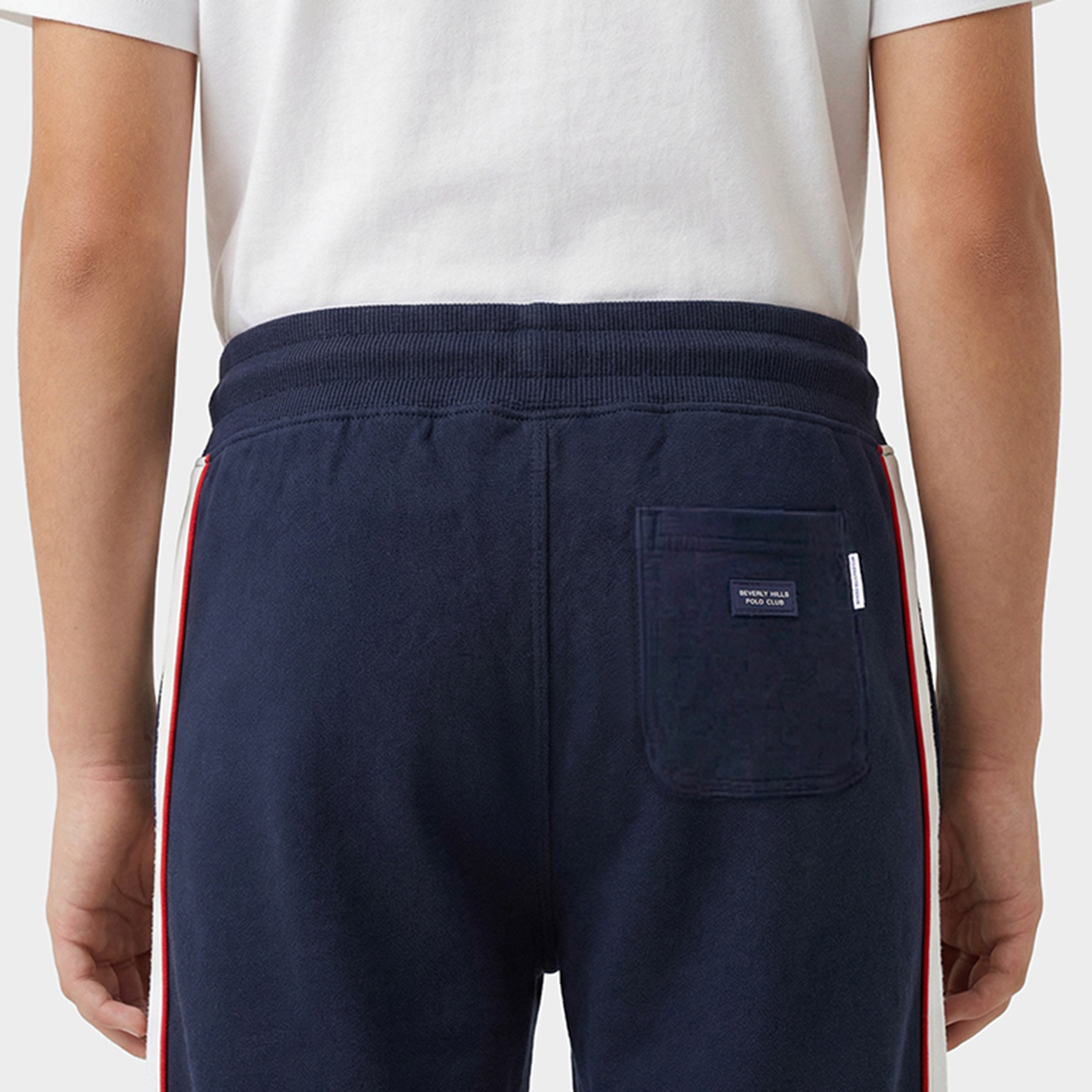 Beverly Hills Polo Club Solid Cotton Elasticated Drawstring Joggers-boys-clothing-bottoms-joggersandtrackpants-image-5