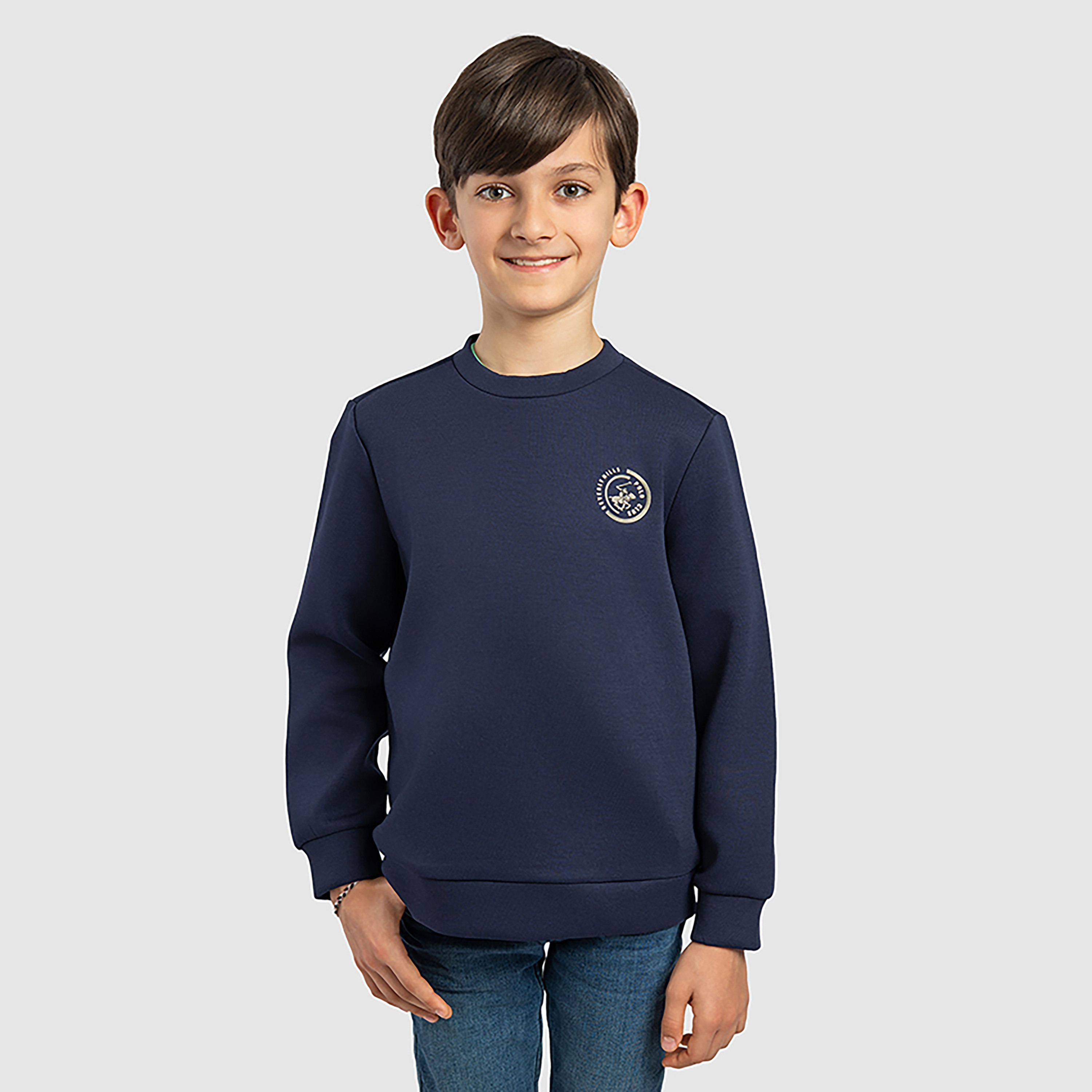 سويت شيرت سادة بأكمام طويلة من بيفرلي هيلز بولو كلوب-boys-clothing-sweatshirts-image-1