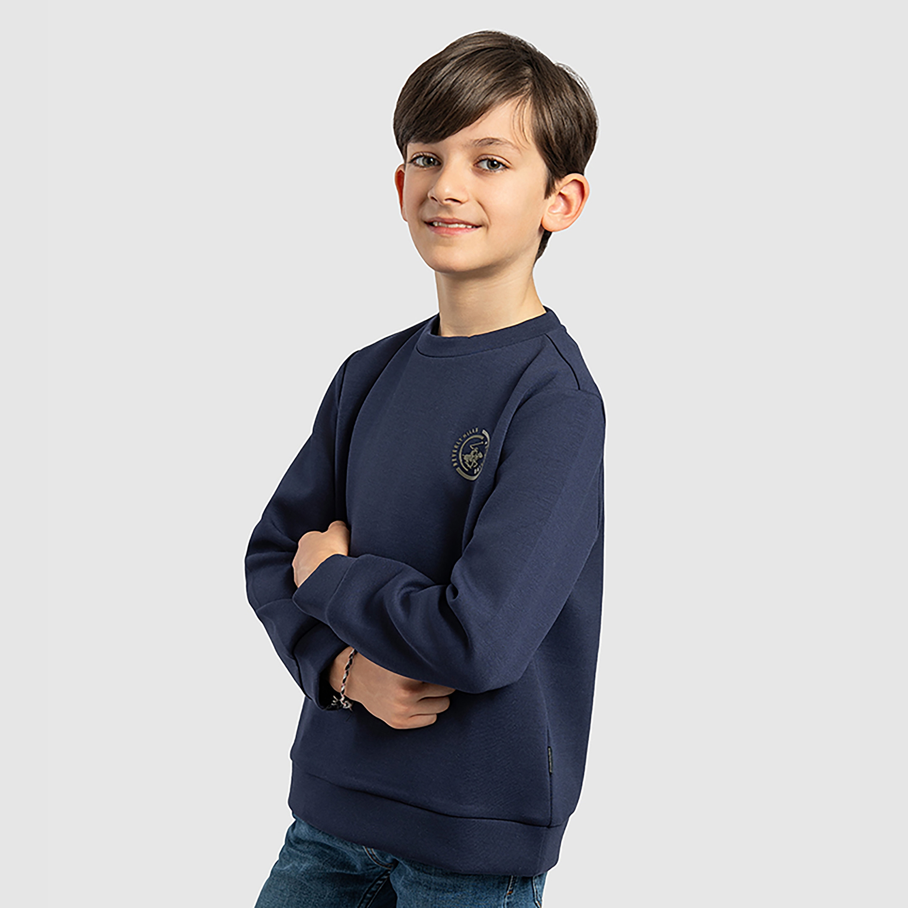 سويت شيرت سادة بأكمام طويلة من بيفرلي هيلز بولو كلوب-boys-clothing-sweatshirts-image-3