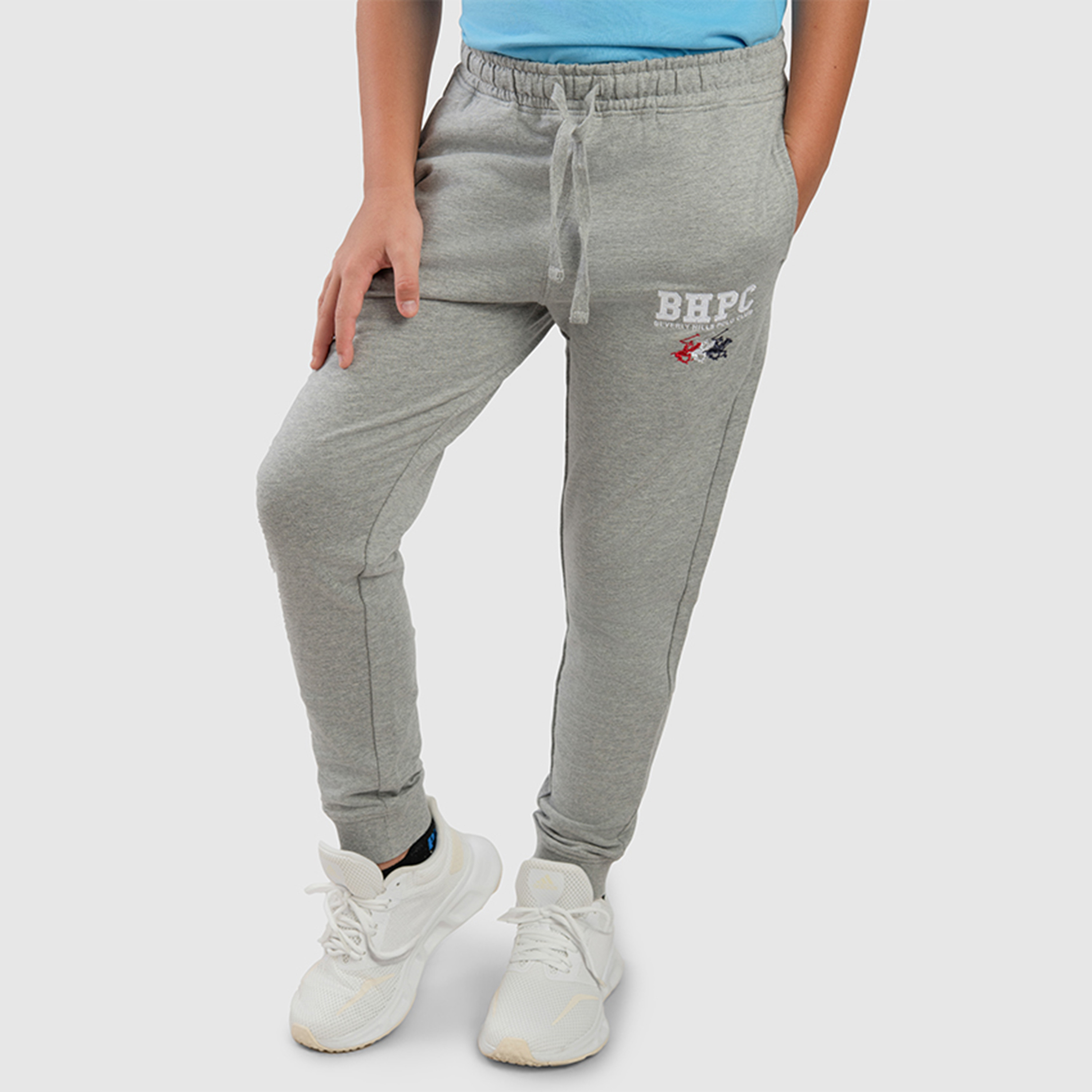 Beverly Hills Polo Club Cotton Solid Drawstring Joggers-boys-clothing-schoolwear-bottoms-joggers-image-1
