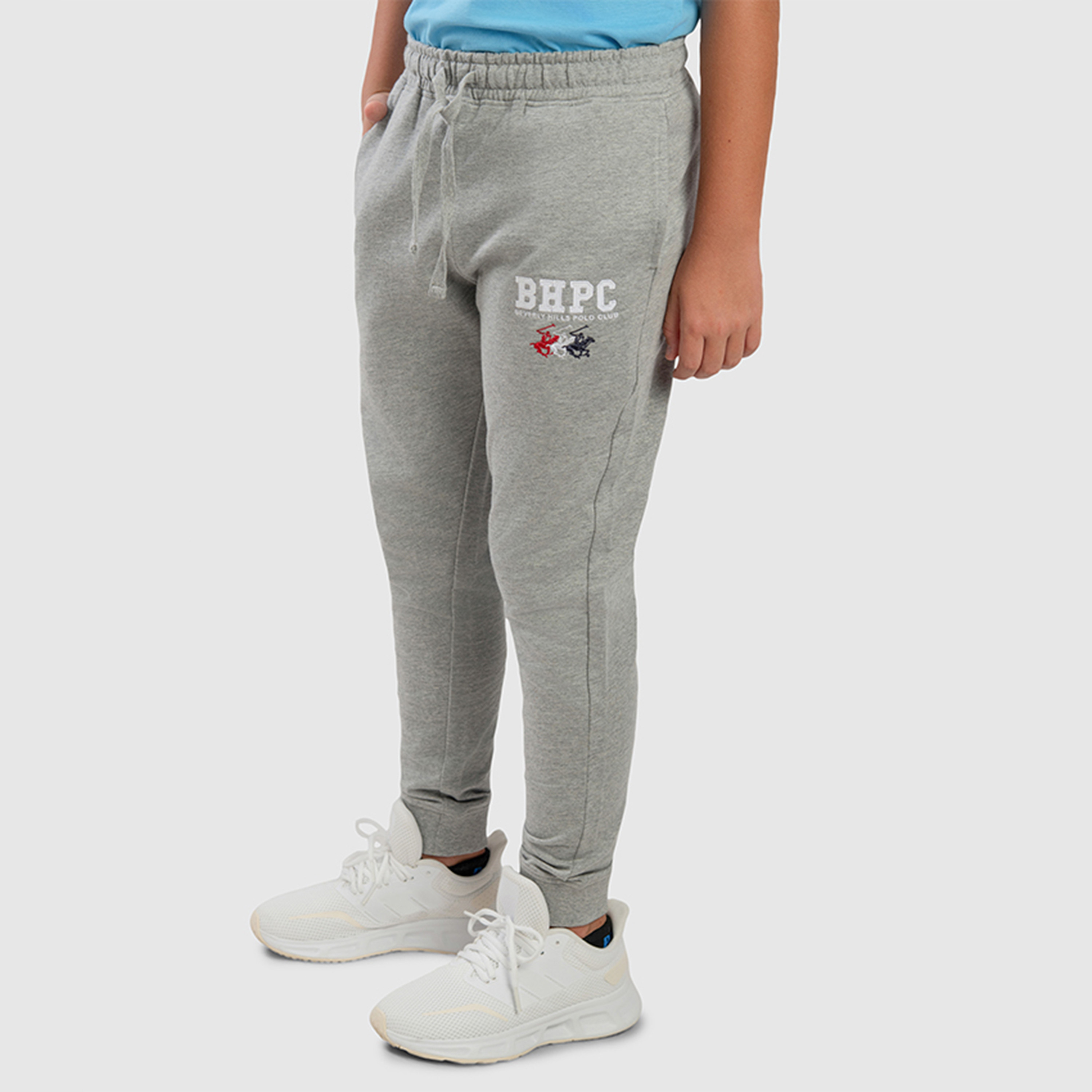 بنطلون رياضي سادة برباط شد من القطن من بيفرلي هيلز بولو كلوب-boys-clothing-schoolwear-bottoms-joggers-image-3