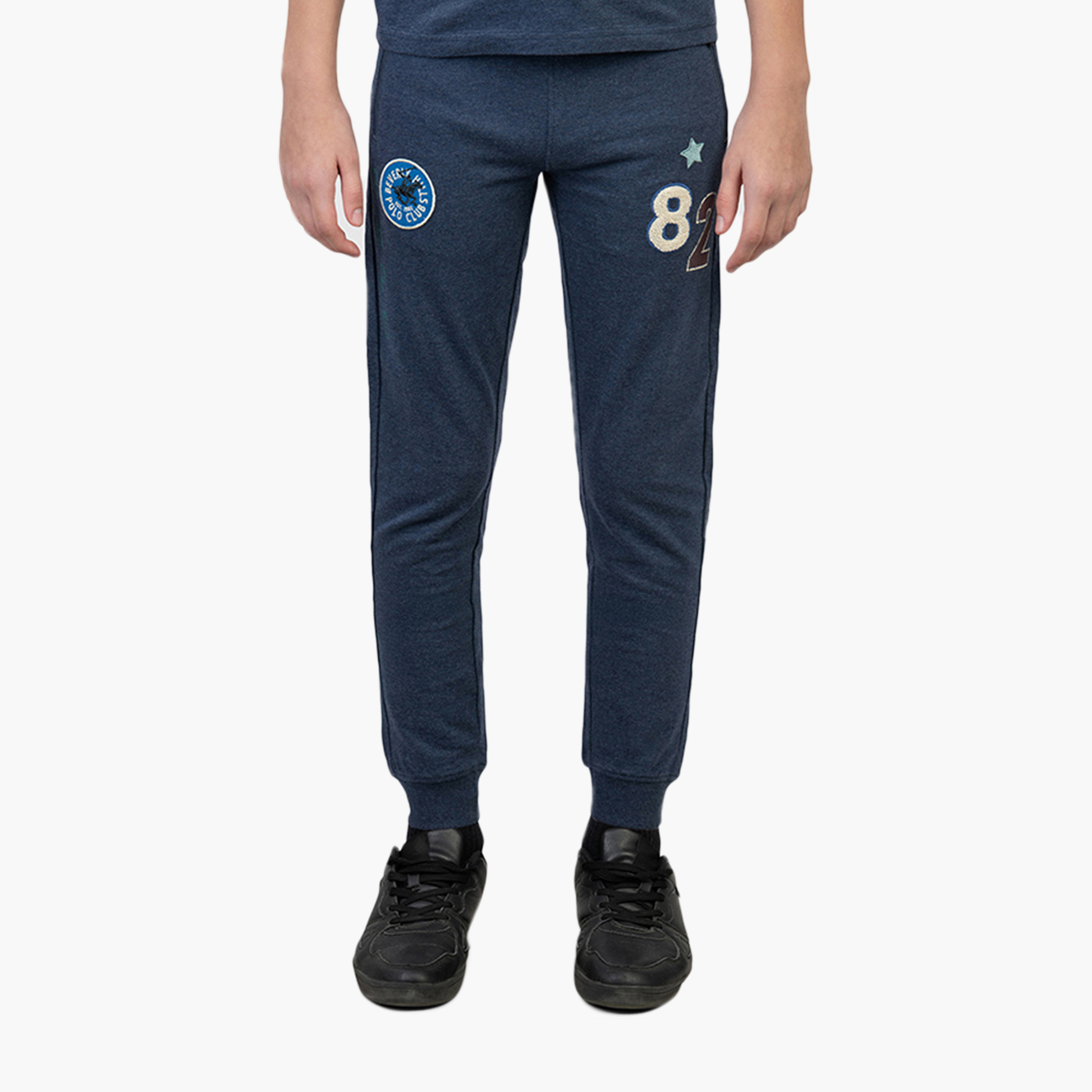 Beverly Hills Polo Club Cotton Embroidered Slim Fit Joggers-boys-clothing-bottoms-joggersandtrackpants-image-1