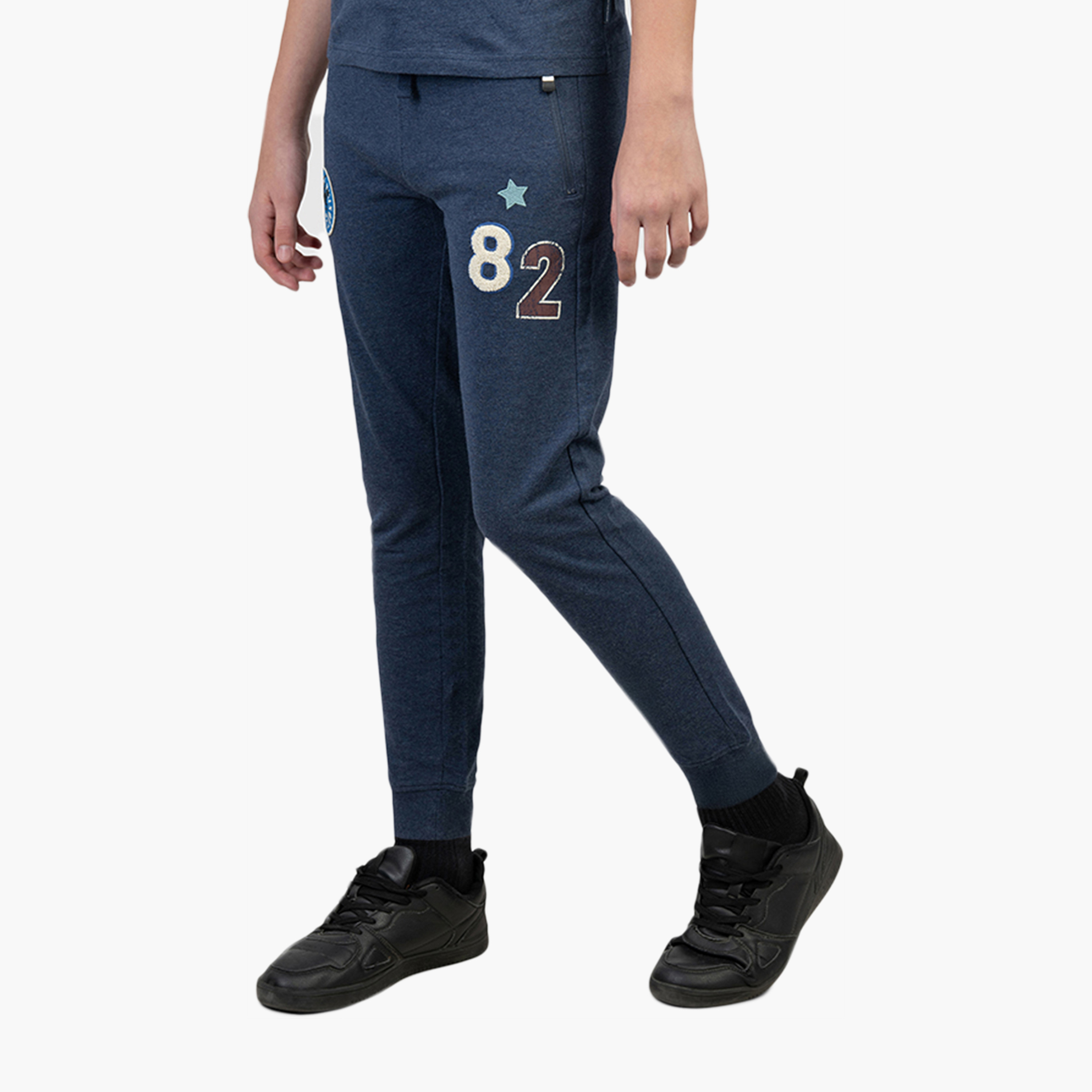 Beverly Hills Polo Club Cotton Embroidered Slim Fit Joggers-boys-clothing-bottoms-joggersandtrackpants-image-2