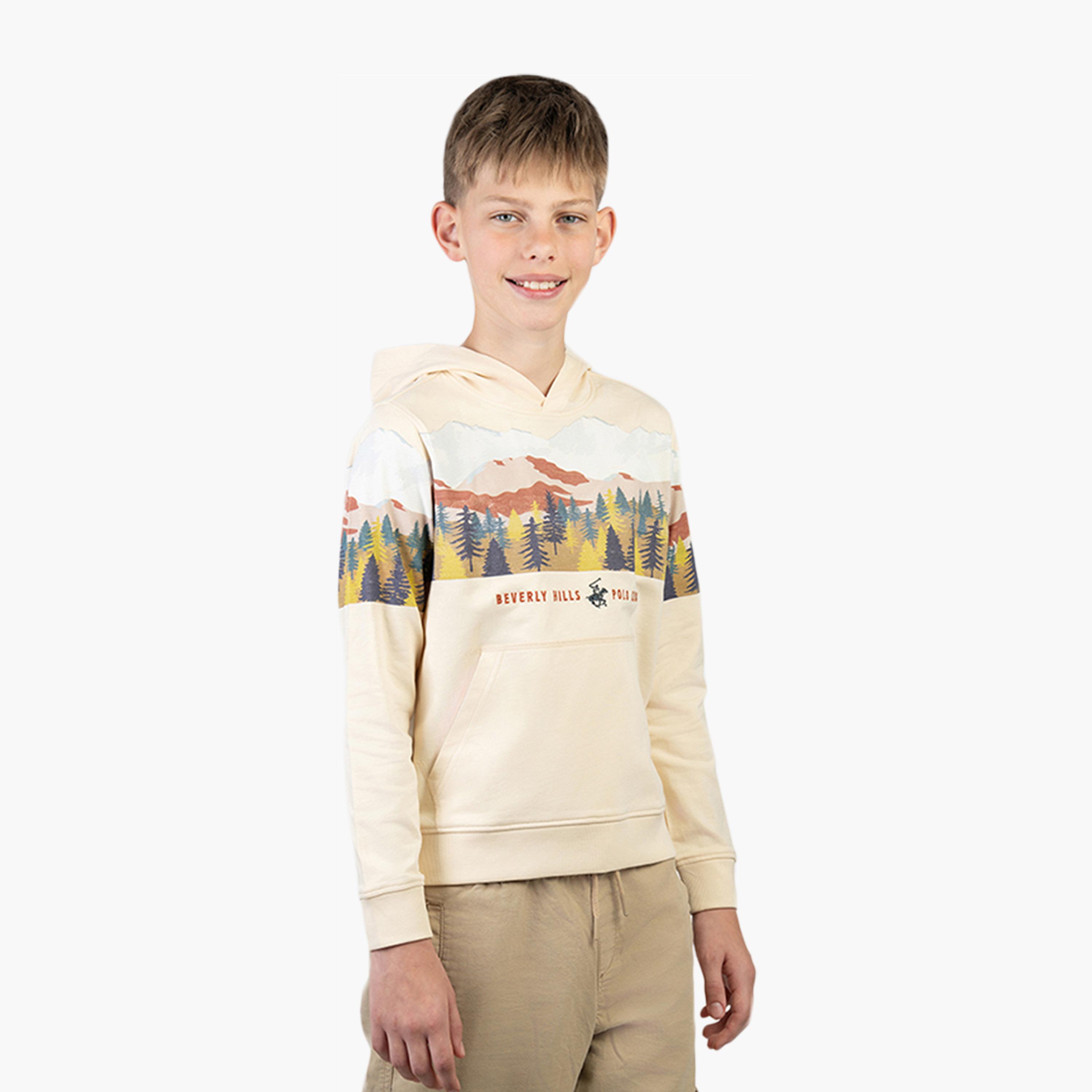 Beverly Hills Polo Club Printed Hooded Sweatshirt-boys-clothing-sweatshirts-image-3
