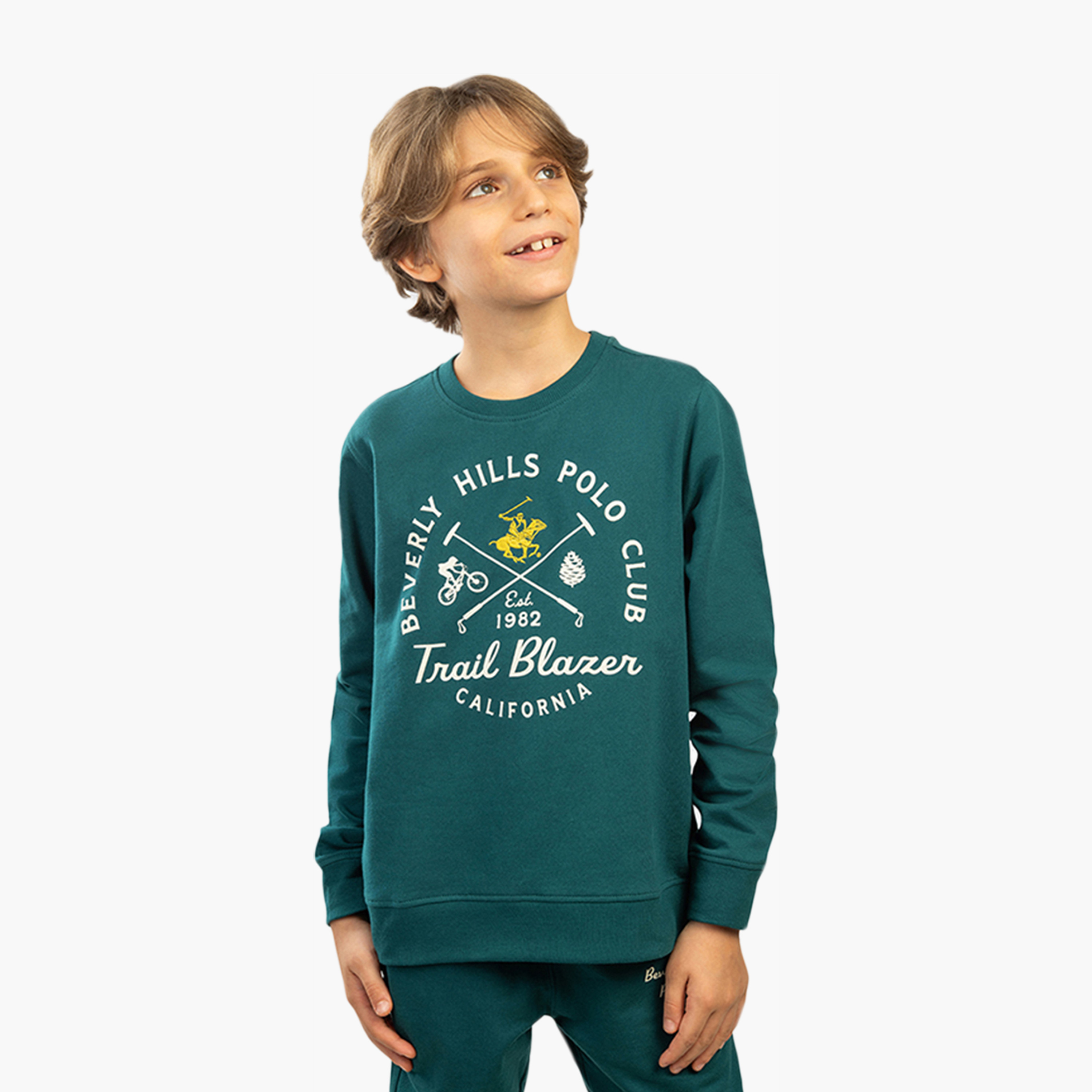 Beverly Hills Polo Club Long Sleeves Cotton Printed Round Neck Sweatshirt-boys-clothing-sweatshirts-image-1