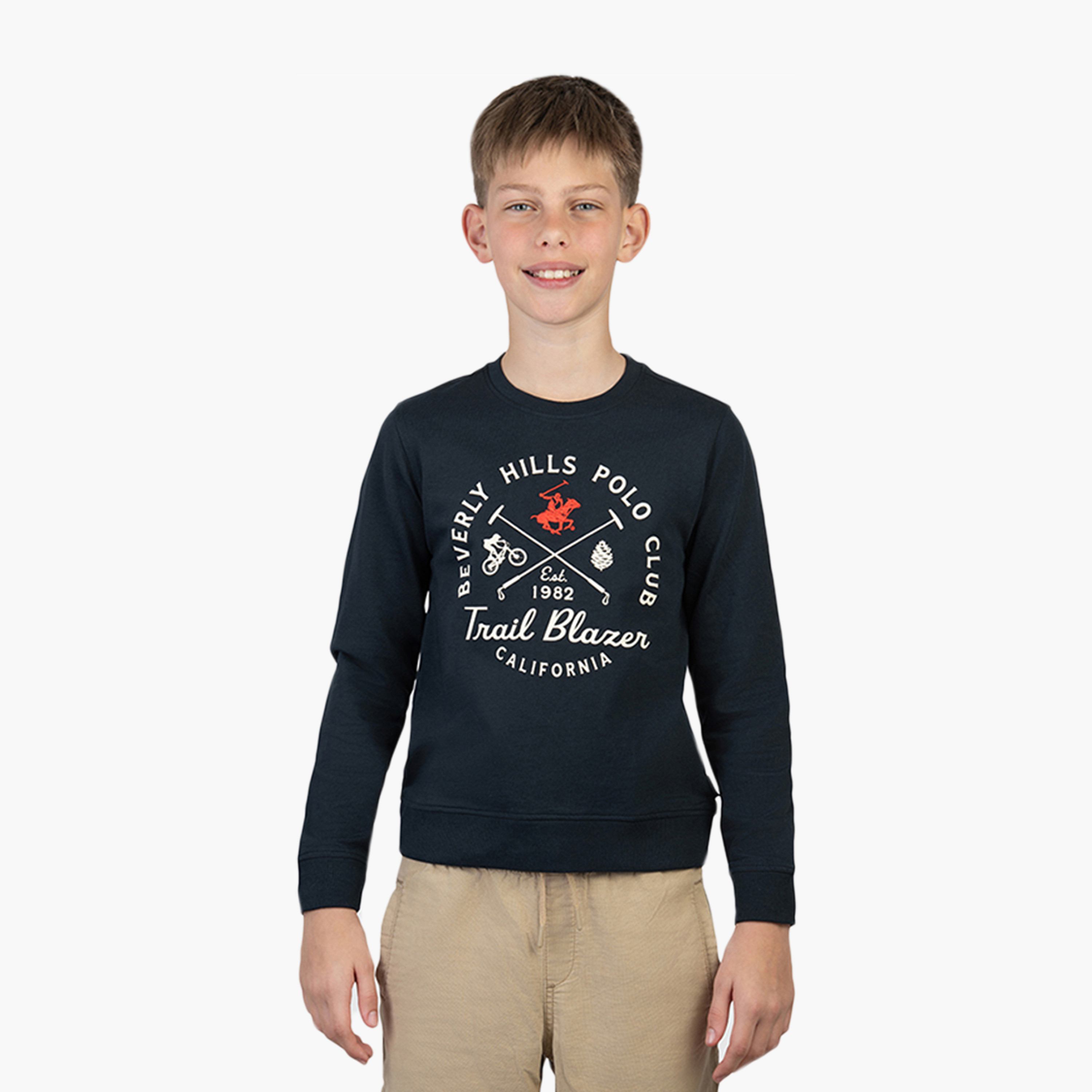 Beverly Hills Polo Club Long Sleeves Cotton Printed Round Neck Sweatshirt-boys-clothing-sweatshirts-image-1