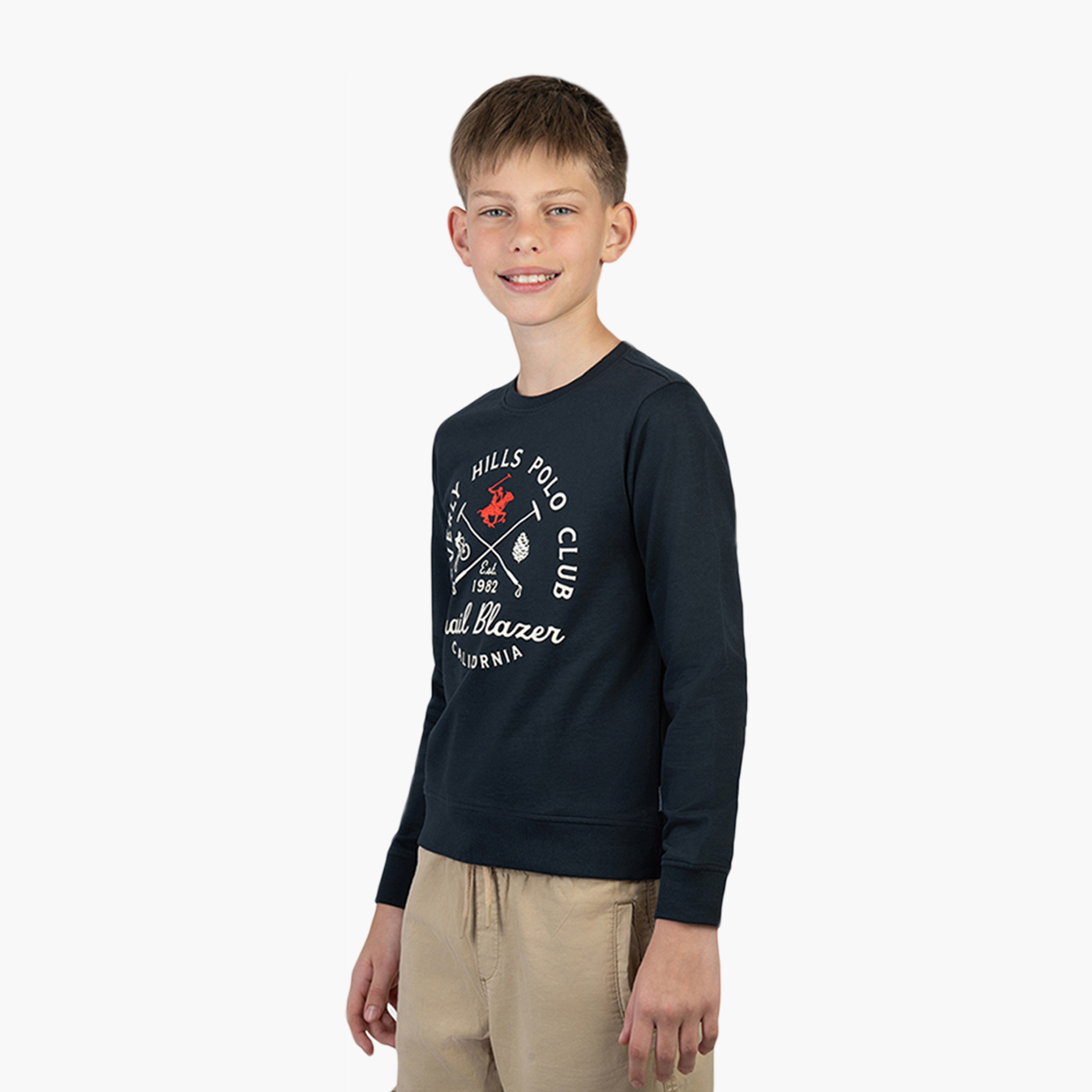 Beverly Hills Polo Club Long Sleeves Cotton Printed Round Neck Sweatshirt-boys-clothing-sweatshirts-image-2