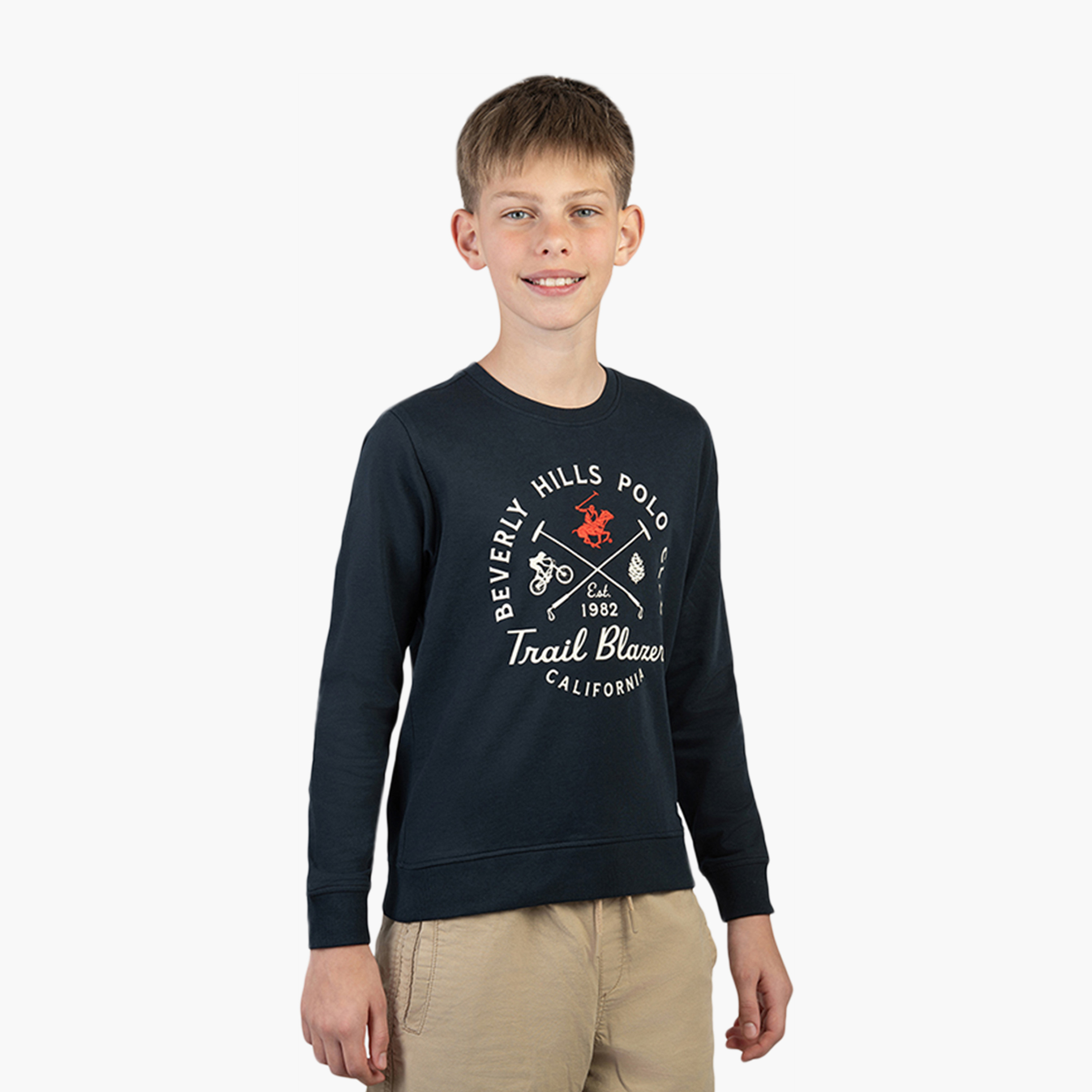 Beverly Hills Polo Club Long Sleeves Cotton Printed Round Neck Sweatshirt-boys-clothing-sweatshirts-image-3