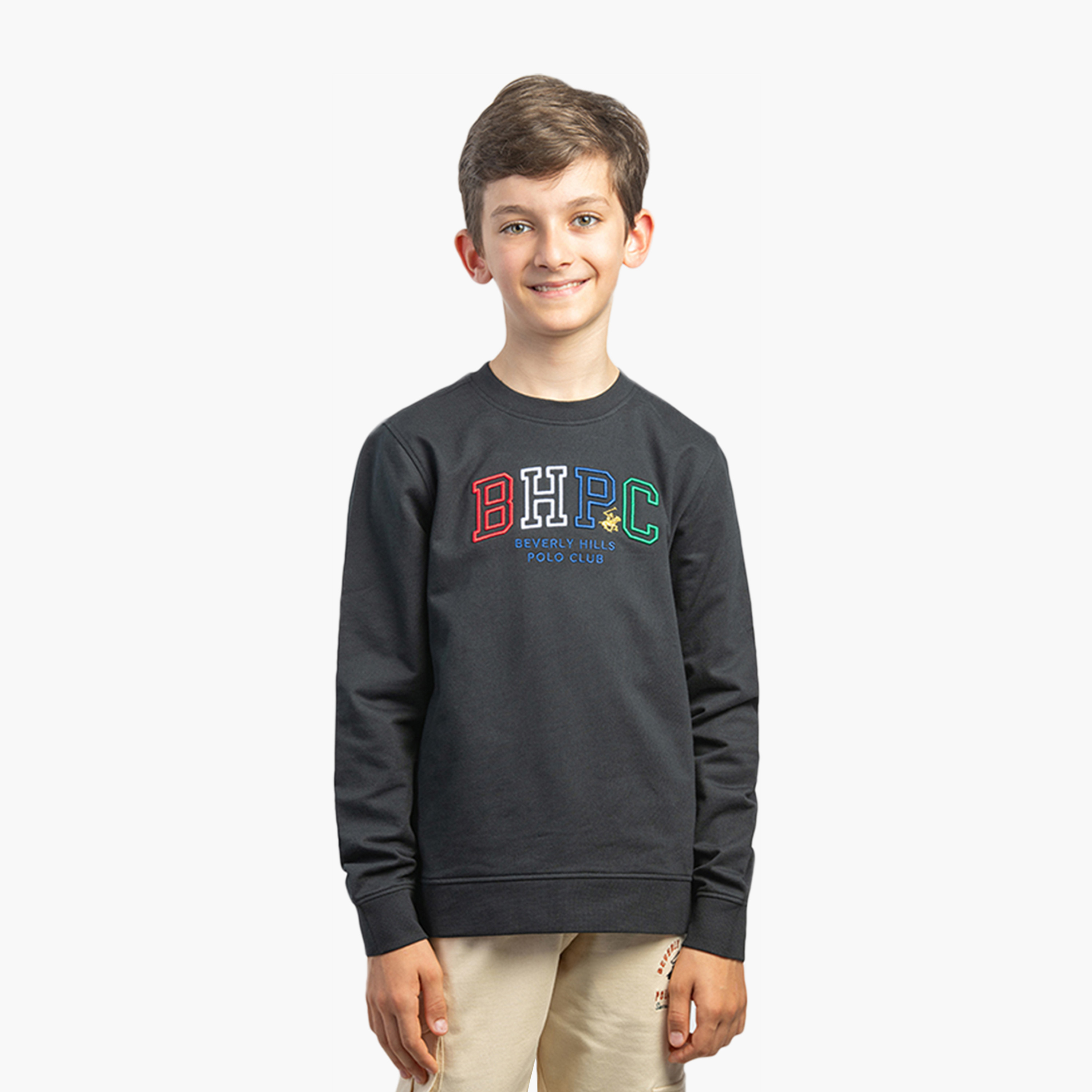 Beverly Hills Polo Club Long Sleeves Cotton Printed Round Neck Sweatshirt-boys-clothing-sweatshirts-image-1
