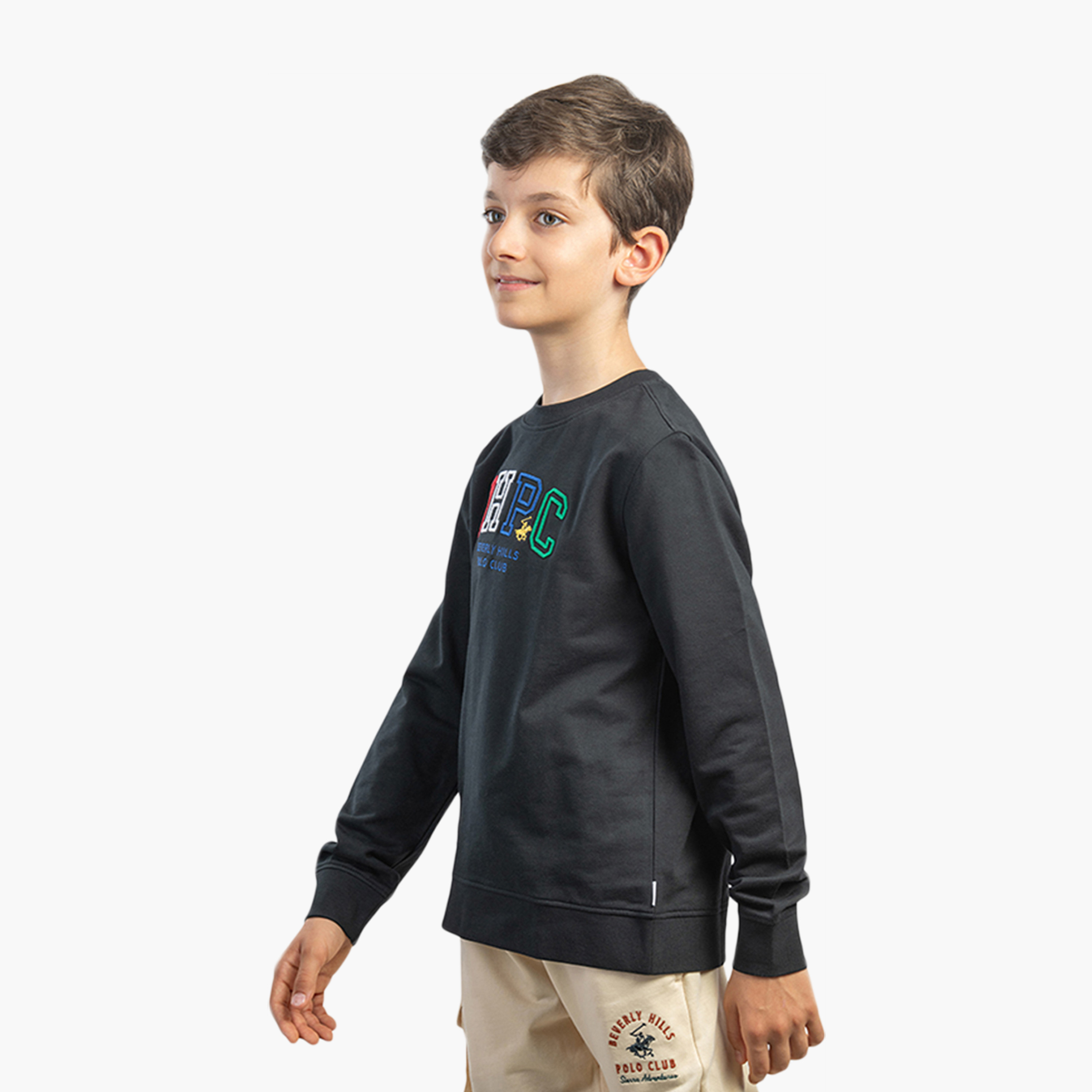 Beverly Hills Polo Club Long Sleeves Cotton Printed Round Neck Sweatshirt-boys-clothing-sweatshirts-image-3