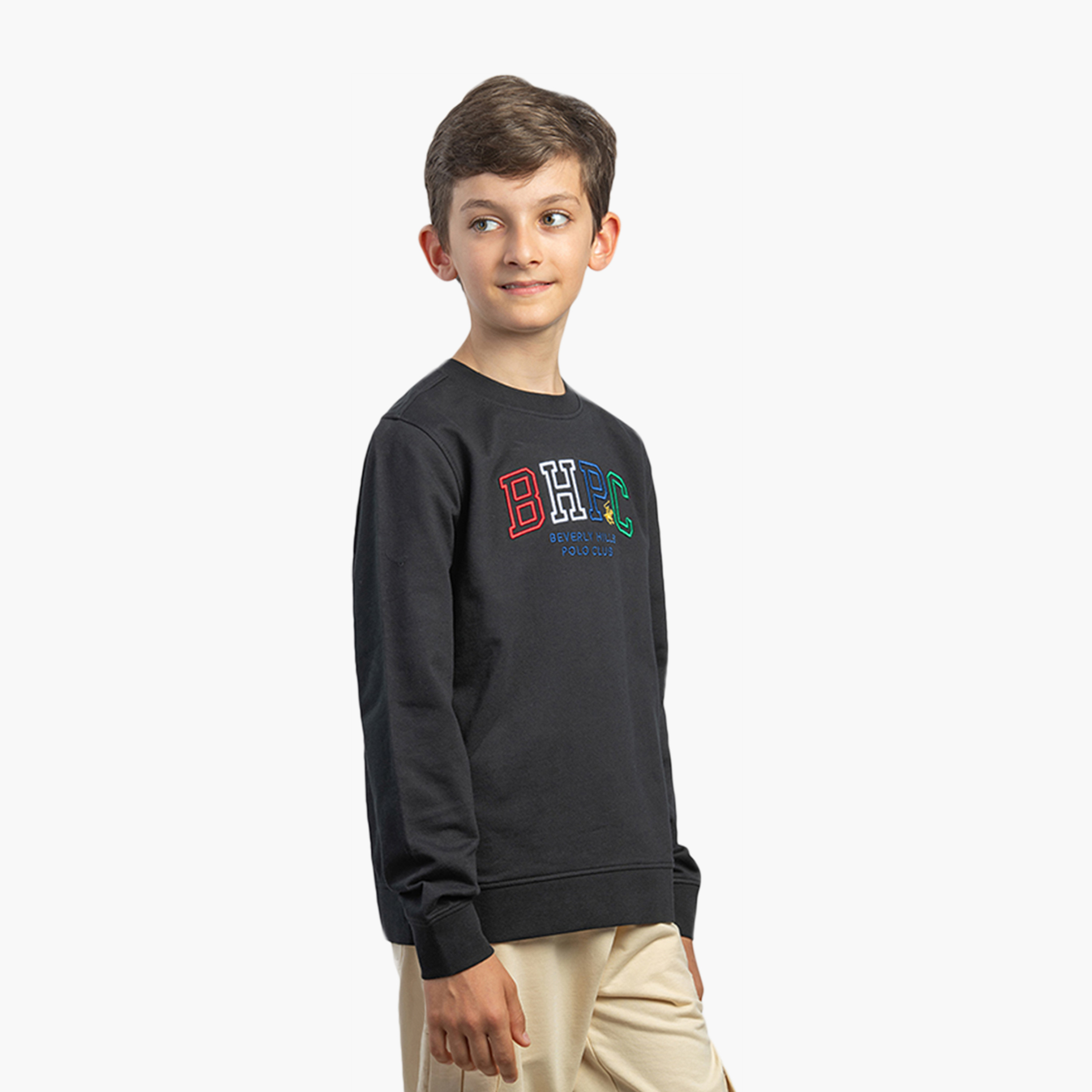 Beverly Hills Polo Club Long Sleeves Cotton Printed Round Neck Sweatshirt-boys-clothing-sweatshirts-image-4