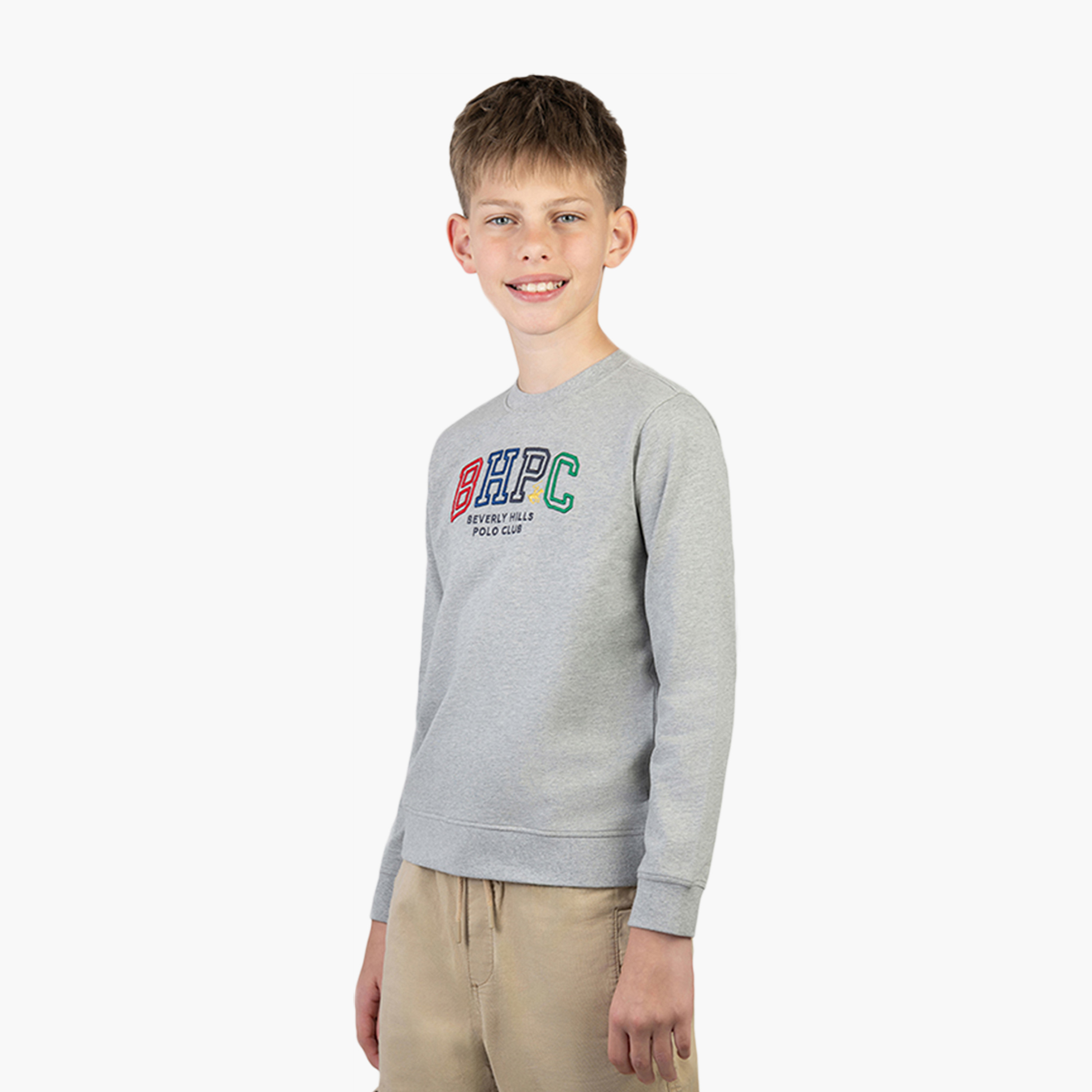 Beverly Hills Polo Club Long Sleeves Cotton Printed Round Neck Sweatshirt-boys-clothing-sweatshirts-image-2