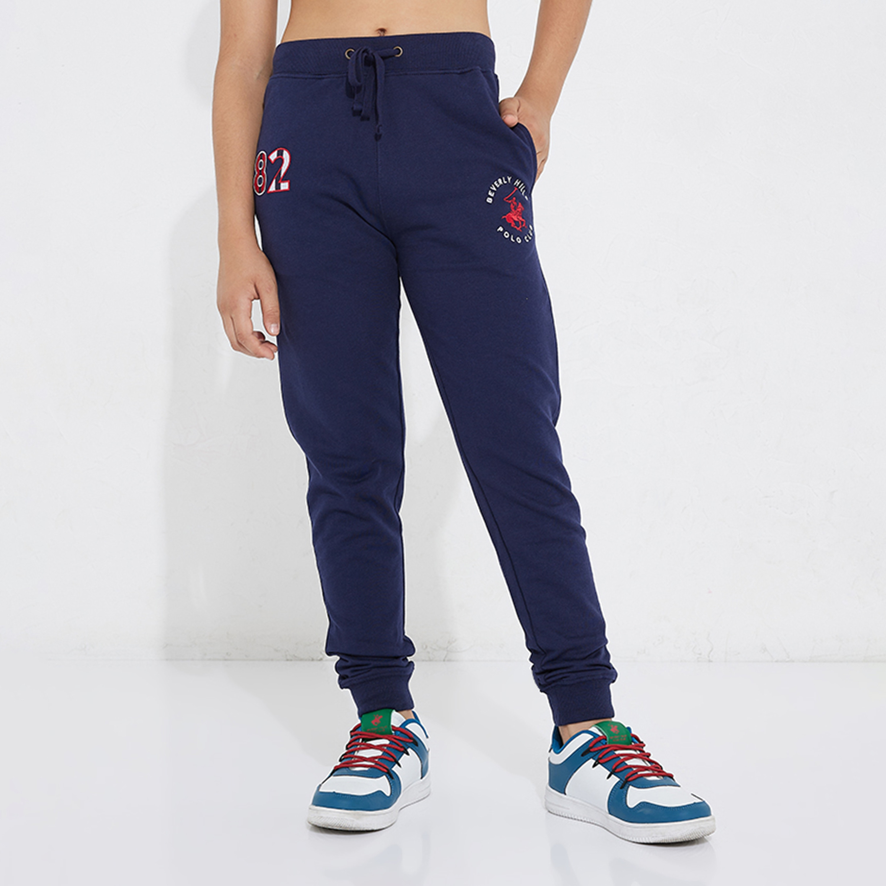 Beverly Hills Polo Club Logo Embroidered Joggers with Elastic Waist-boys-clothing-bottoms-joggersandtrackpants-image-5