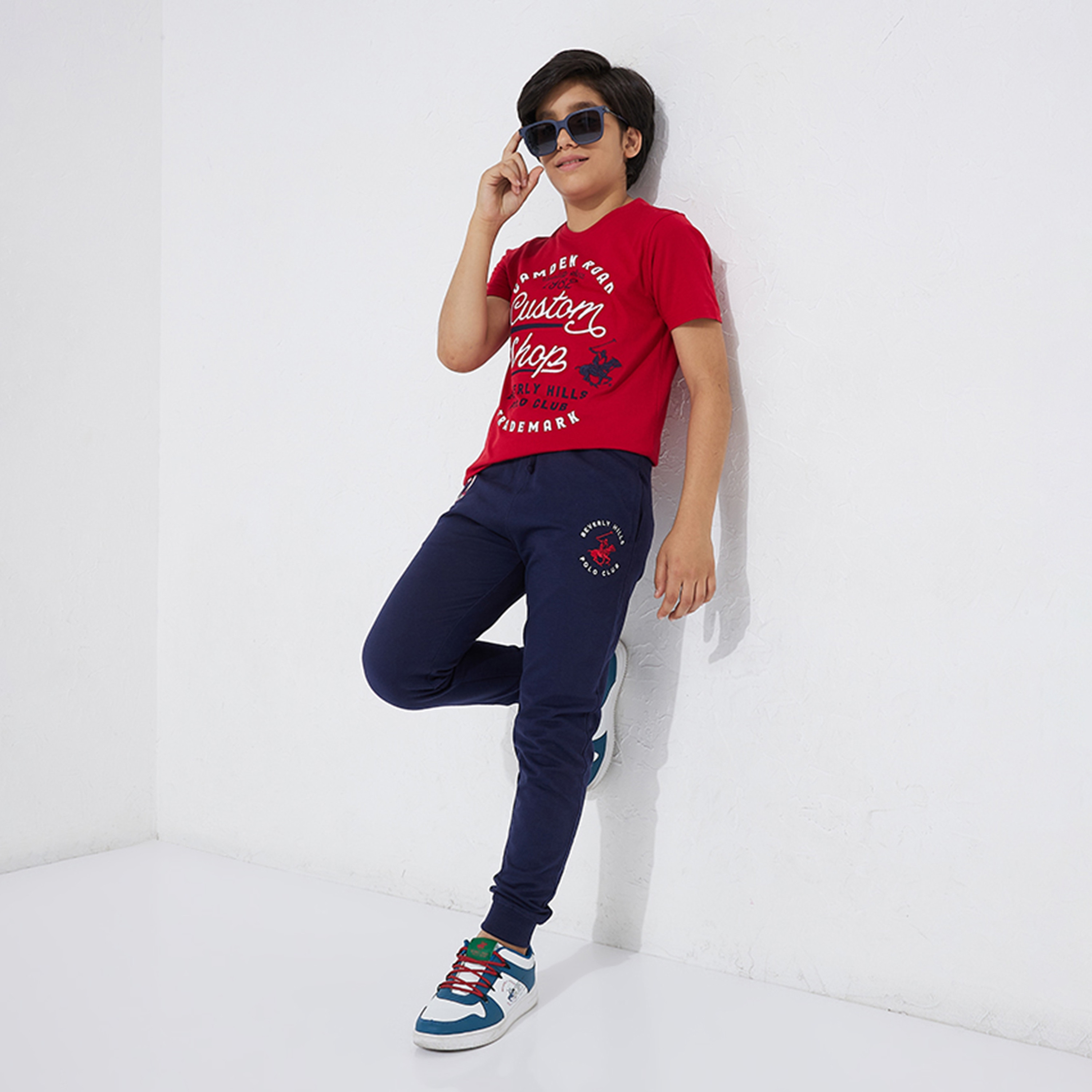Beverly Hills Polo Club Logo Embroidered Joggers with Elastic Waist-boys-clothing-bottoms-joggersandtrackpants-image-8