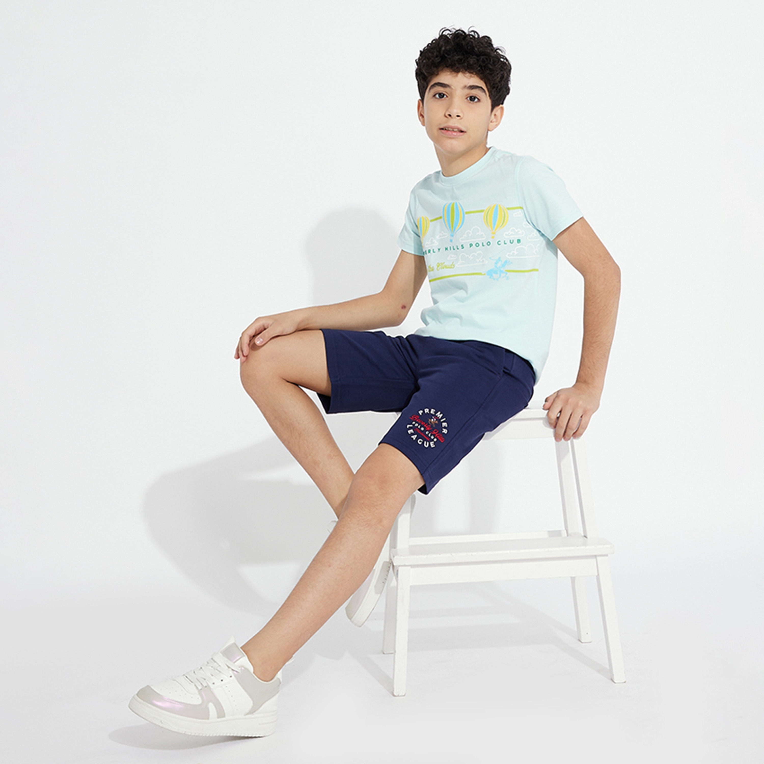 Beverly Hills Polo Club Elastic Waist Regular Fit Woven Shorts-boys-clothing-bottoms-shorts-image-4