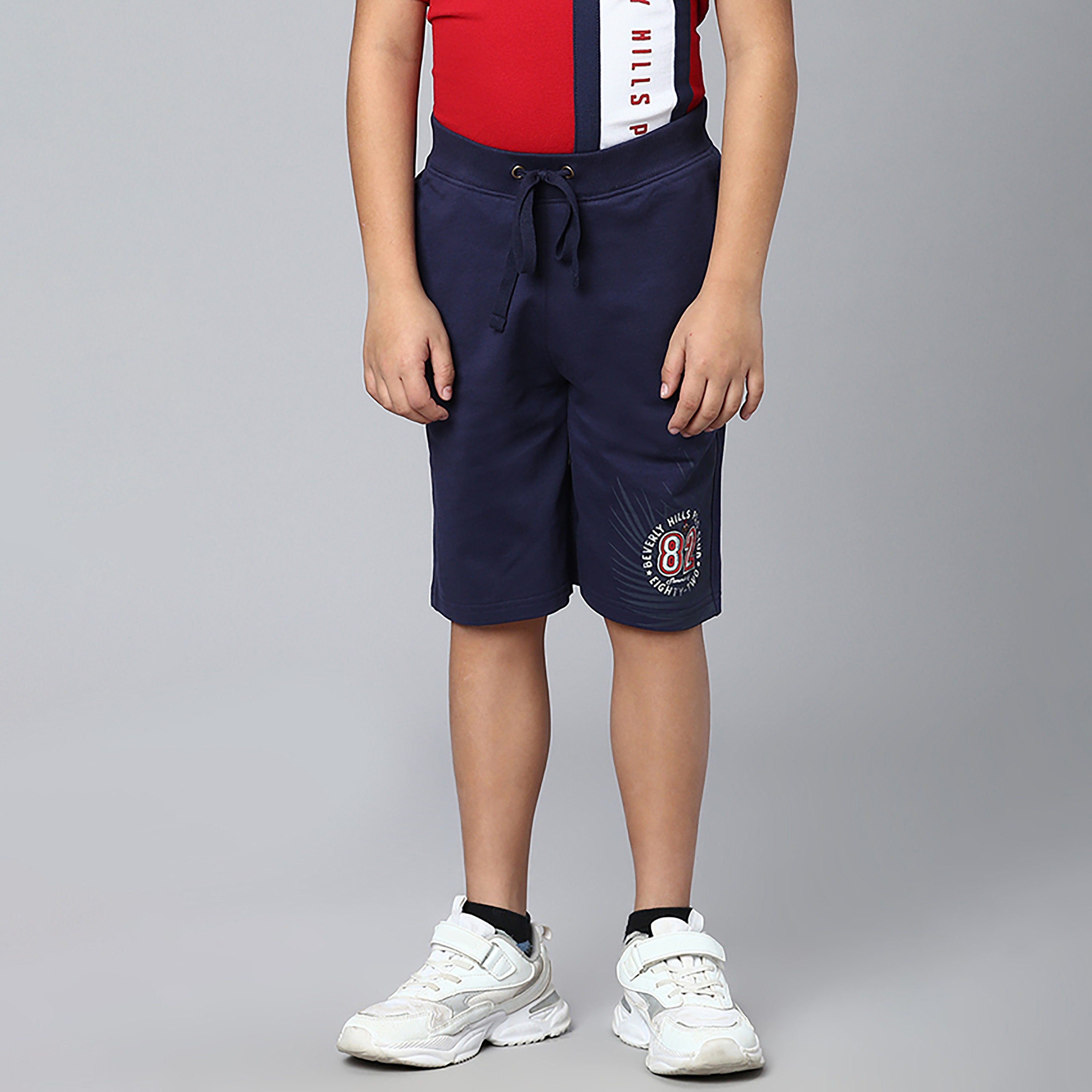 Beverly Hills Polo Club Printed Shorts with Pockets and Drawstring Closure-boys-clothing-bottoms-shorts-image-1