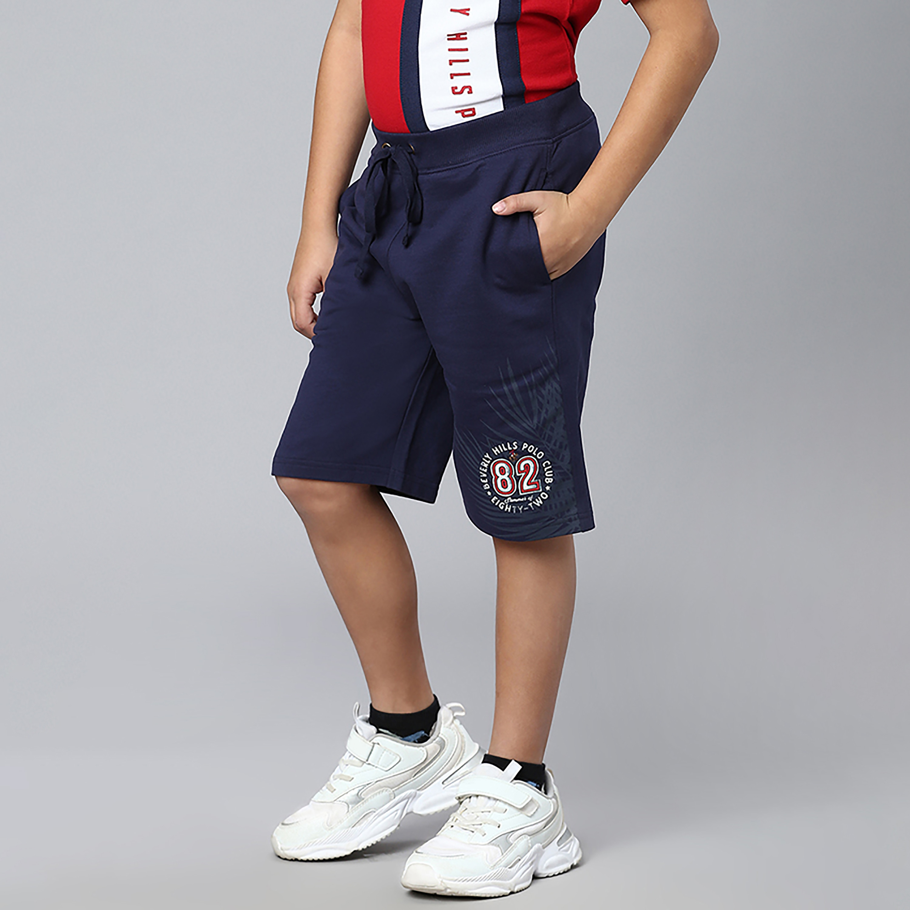 Beverly Hills Polo Club Printed Shorts with Pockets and Drawstring Closure-boys-clothing-bottoms-shorts-image-2