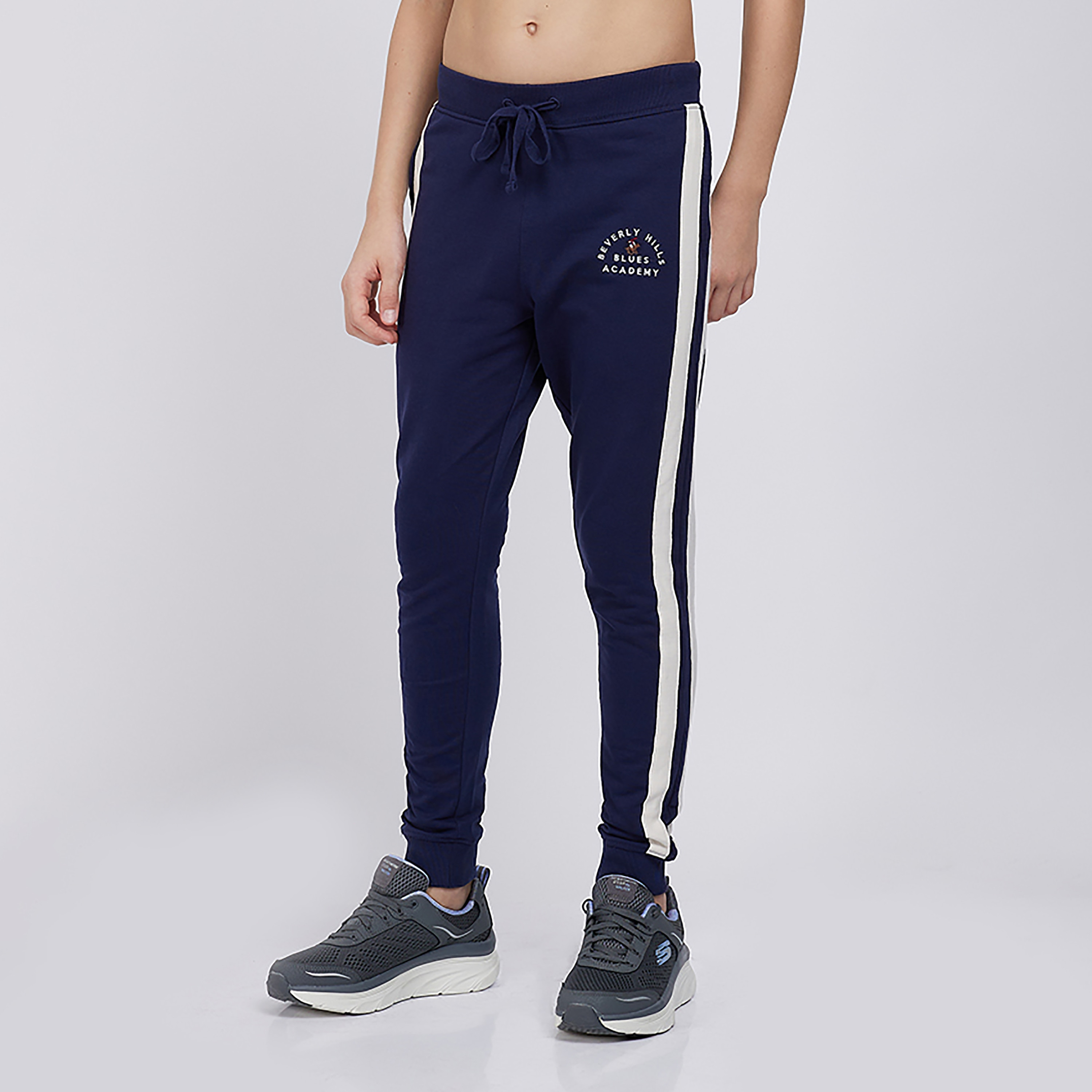 Beverly Hills Polo Club Logo Embroidered Side Striped Joggers-boys-clothing-bottoms-joggersandtrackpants-image-1