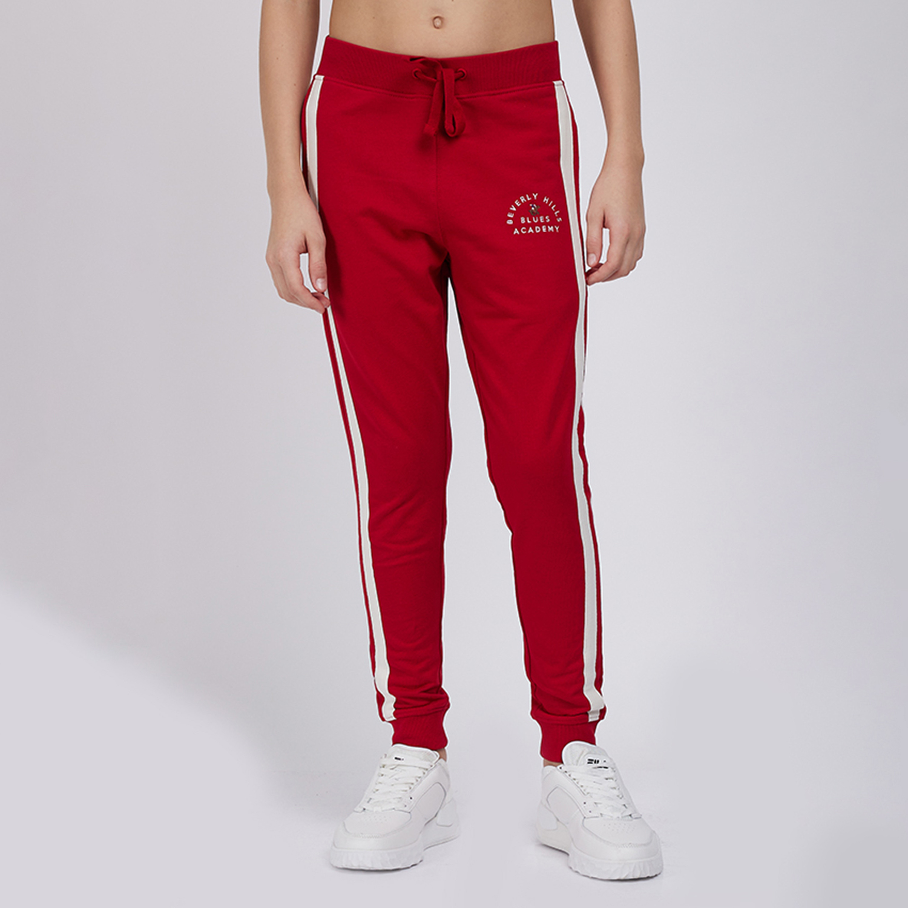 بنطلون رياضي سادة برباط شد من القطن من بيفرلي هيلز بولو كلوب-boys-clothing-schoolwear-bottoms-joggers-image-1