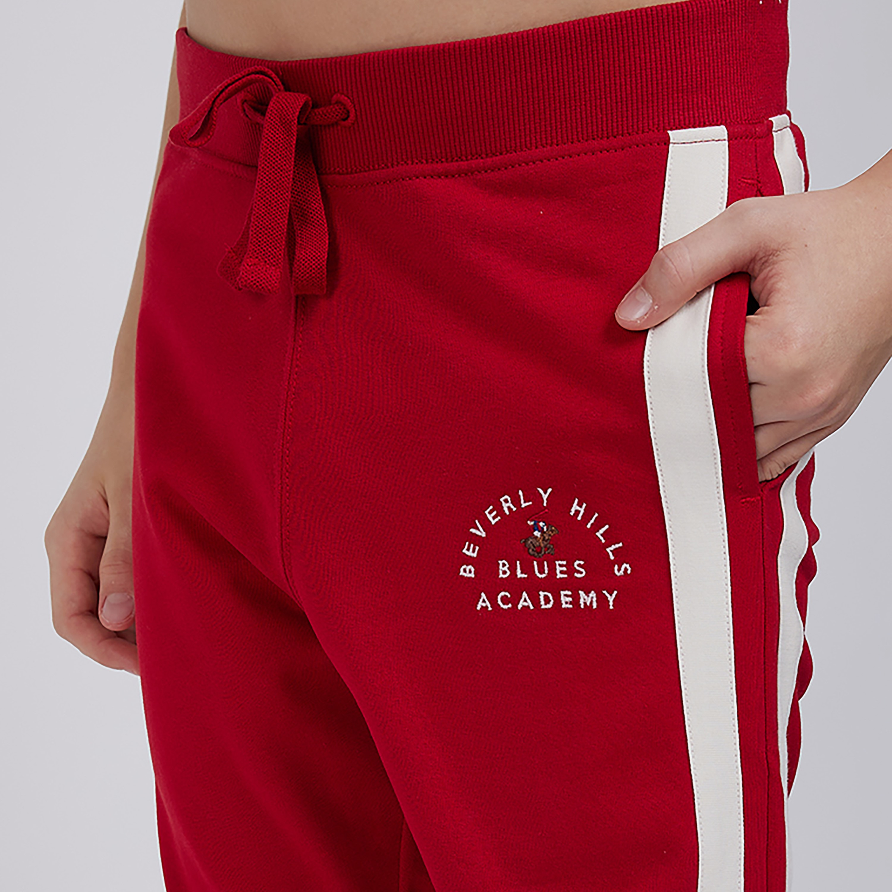 Beverly Hills Polo Club Cotton Solid Drawstring Joggers-boys-clothing-schoolwear-bottoms-joggers-image-3