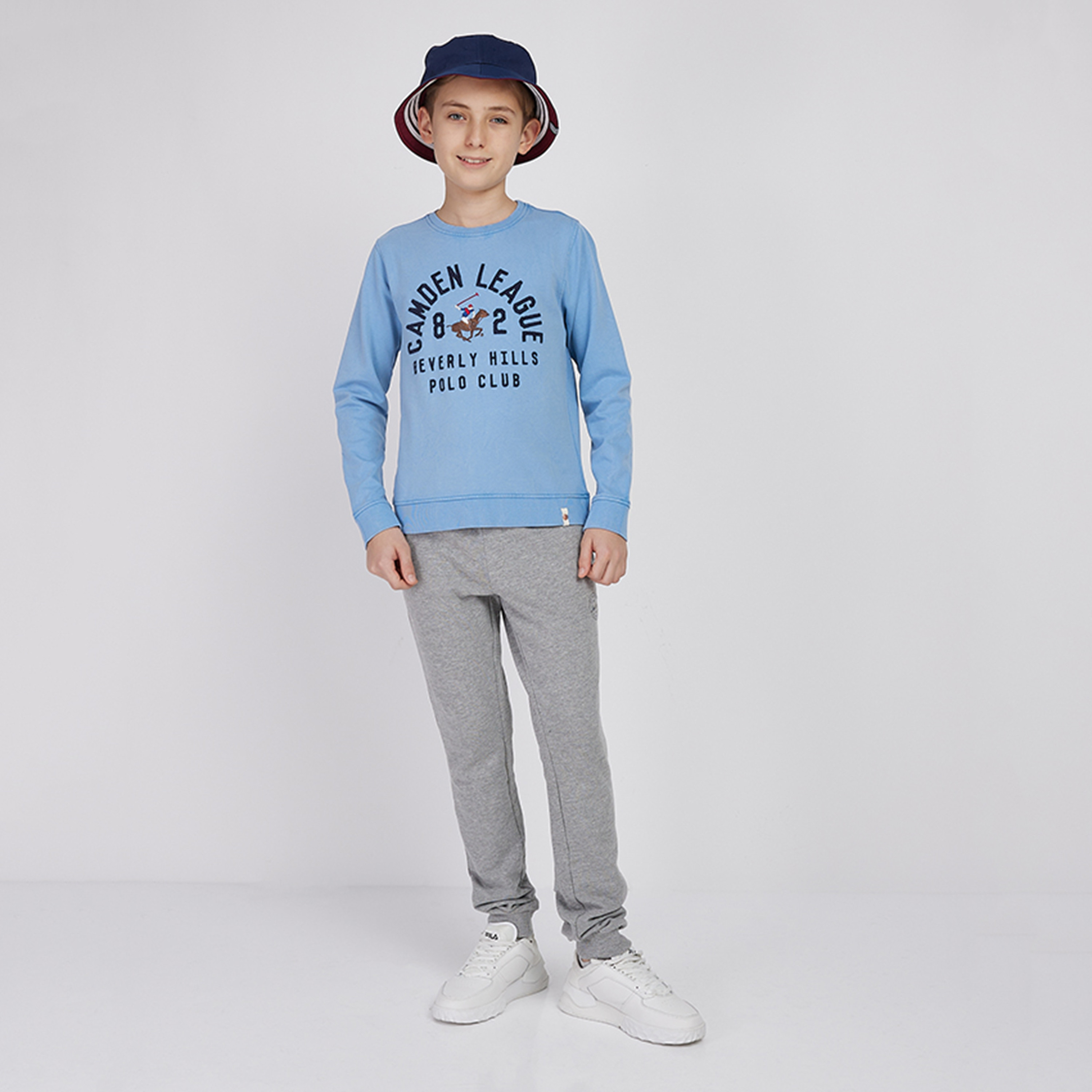 سويتشيرت مطرز برقبة دائرية من بيفيرلي هيلز بولو كلوب-boys-clothing-winterwear-sweatshirts-image-8