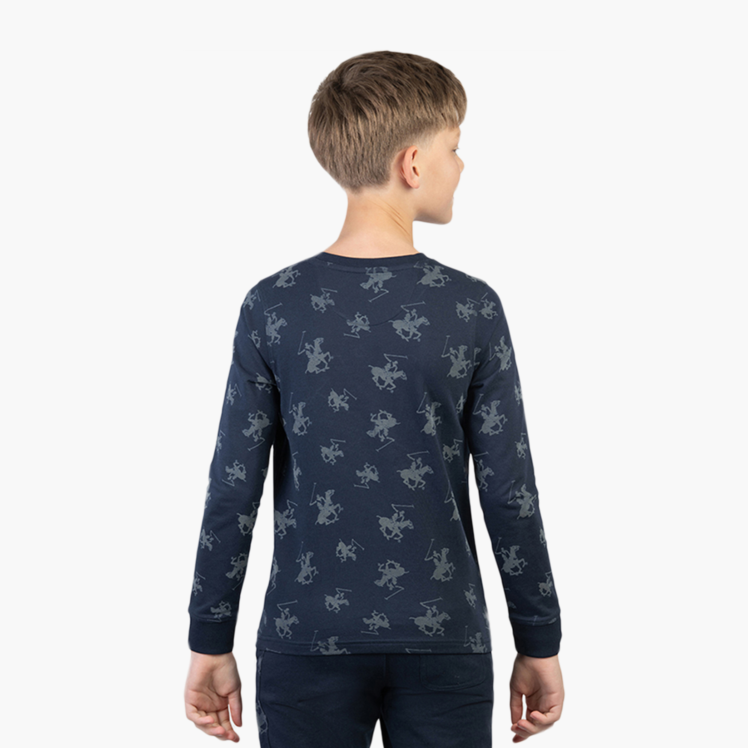 Beverly Hills Polo Club Long Sleeves Cotton Printed Round Neck Sweatshirt-boys-clothing-sweatshirts-image-4