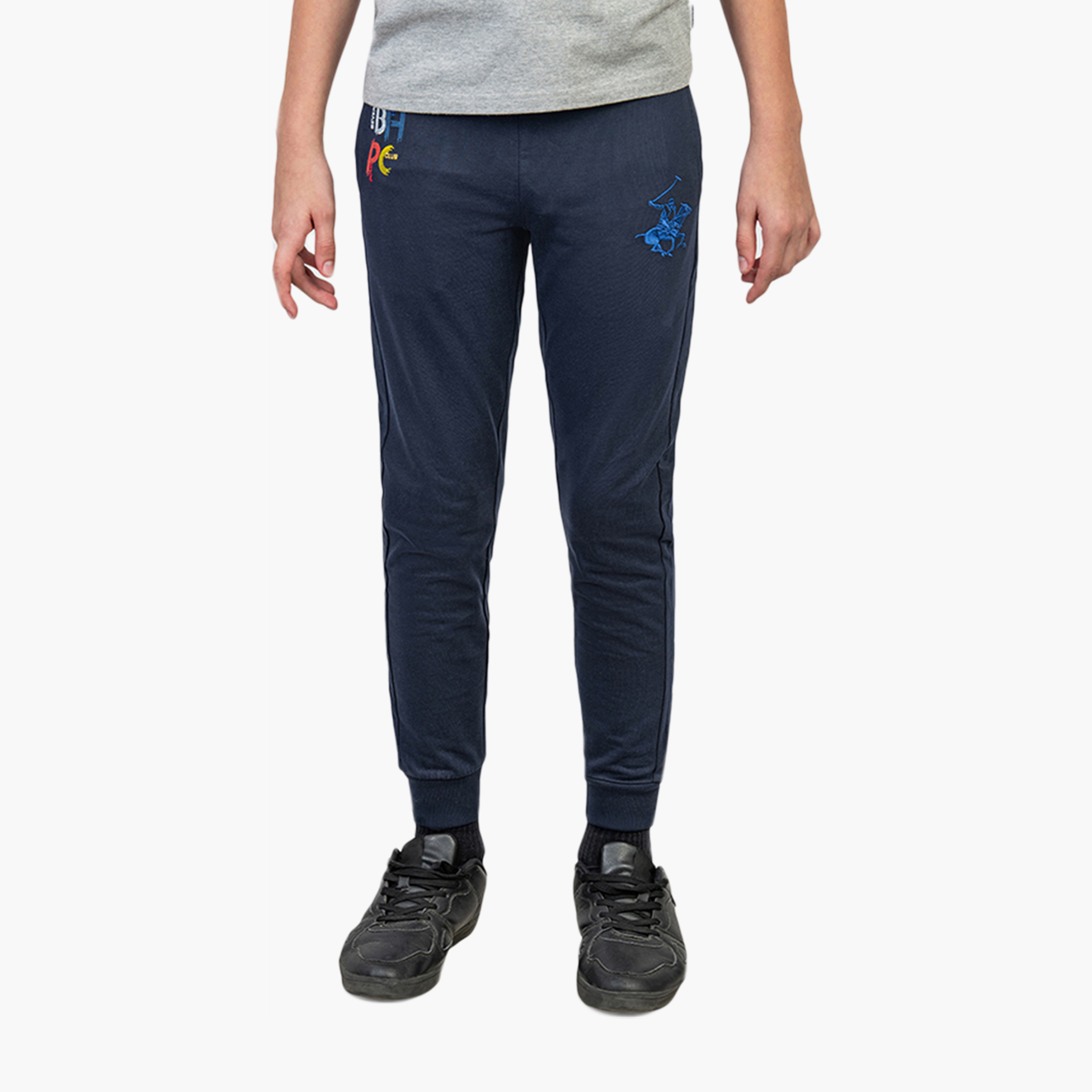 بنطال رياضي ضيق من القطن بتطريز شعار من بيفرلي هيلز بولو كلوب-boys-clothing-bottoms-joggersandtrackpants-image-1