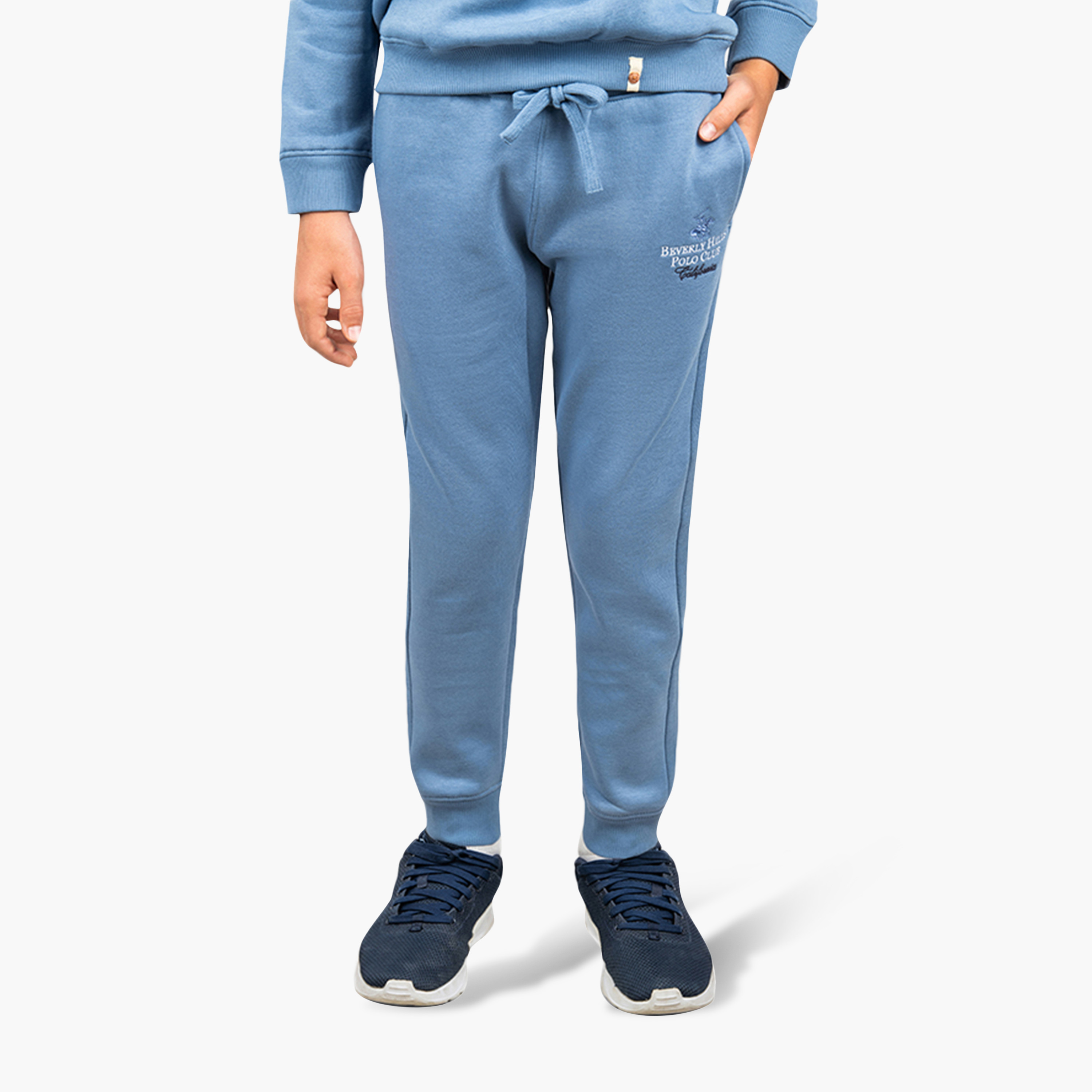 Beverly Hills Polo Club Cotton Logo Embroidered Slim Fit Joggers-boys-clothing-bottoms-joggersandtrackpants-image-1