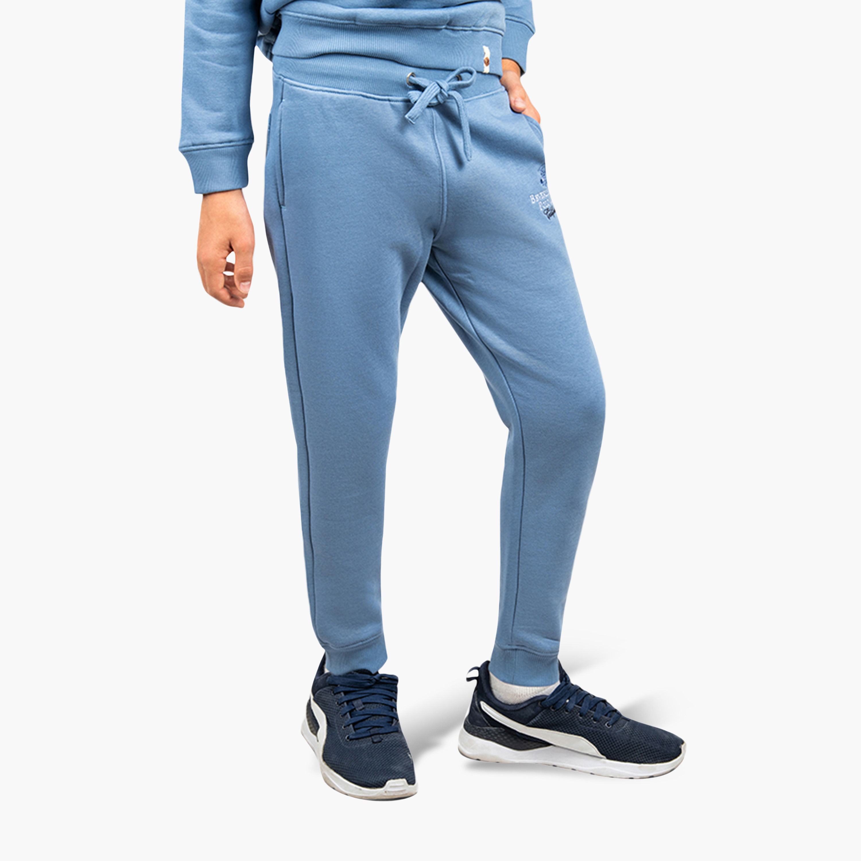 Beverly Hills Polo Club Cotton Logo Embroidered Slim Fit Joggers-boys-clothing-bottoms-joggersandtrackpants-image-4