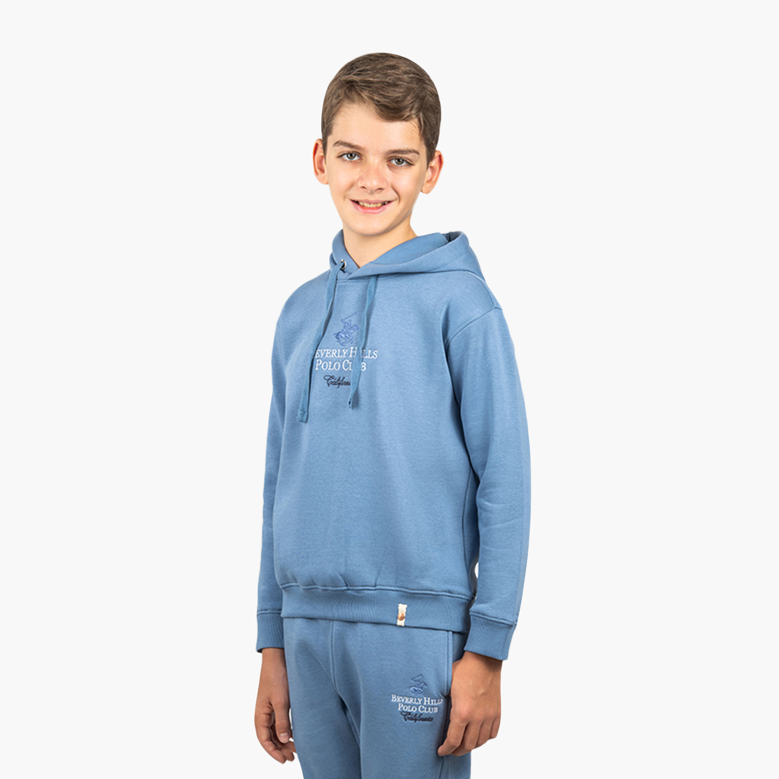 هودي بأكمام طويلة وغطاء رأس مطبوع من القطن من بيفرلي هيلز بولو كلوب-boys-clothing-sweatshirts-image-2