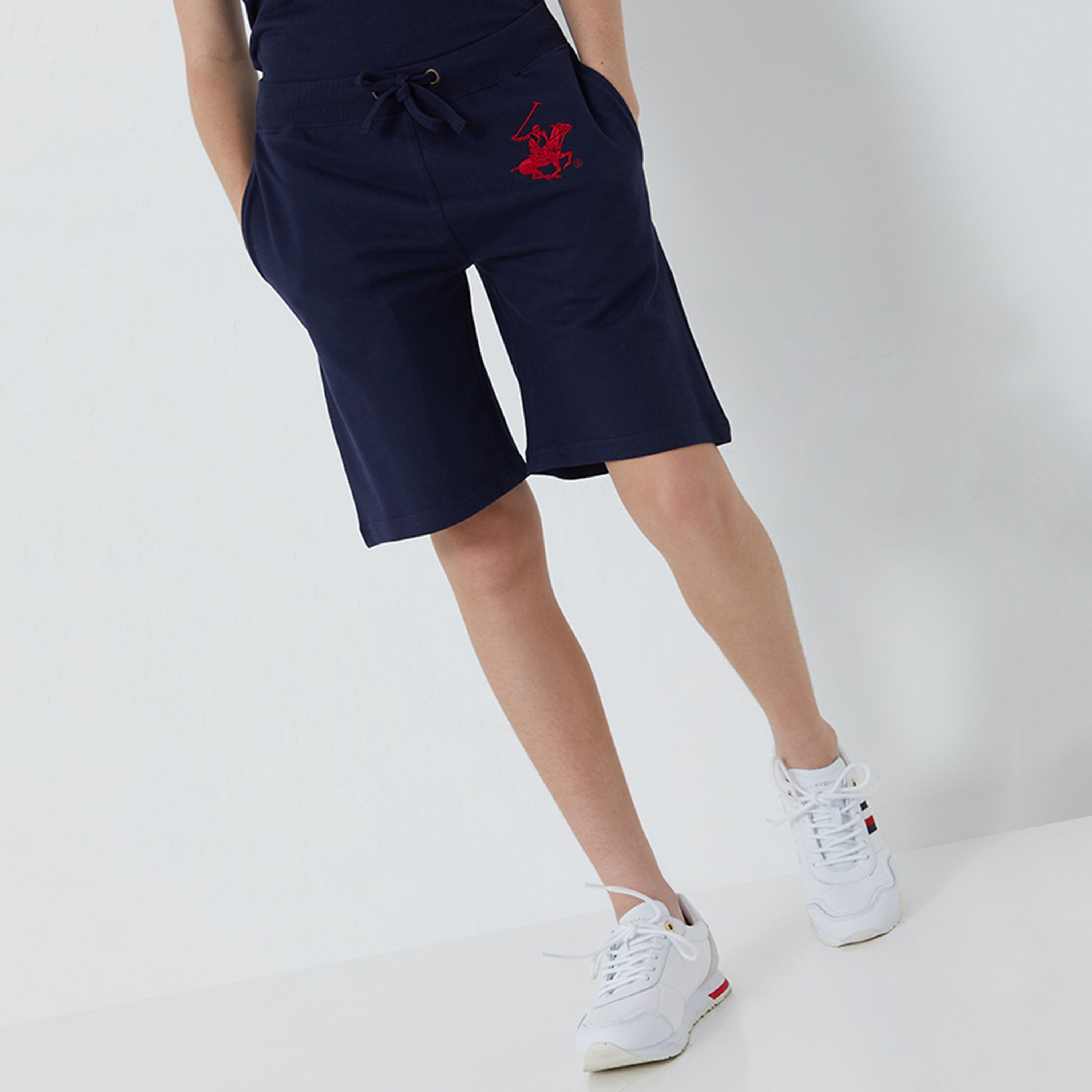 Beverly Hills Polo Club Kids Embroidered Logo Shorts-boys-clothing-schoolwear-bottoms-image-1