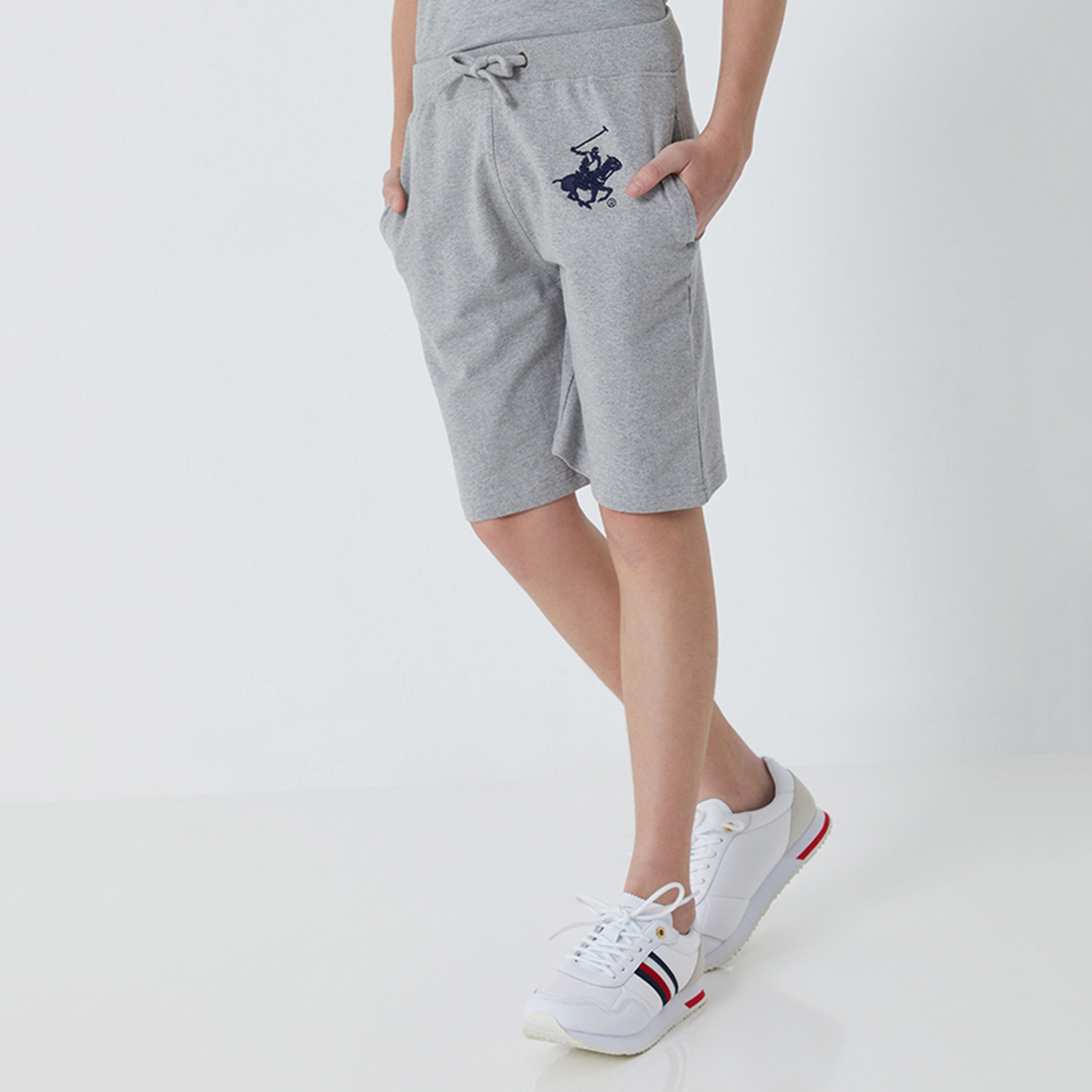 Beverly Hills Polo Club Kids Embroidered Logo Shorts-boys-clothing-schoolwear-bottoms-image-1