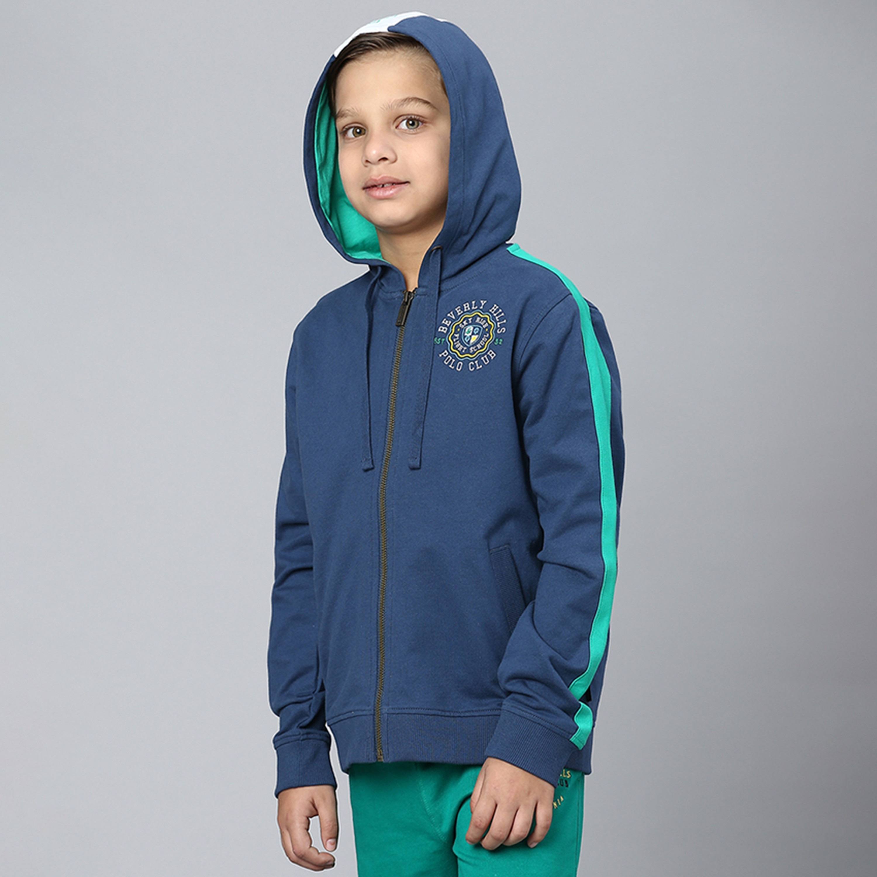 Beverly Hills Polo Club Logo Embroidered Long Sleeves Hooded Sweatshirt-boys-clothing-winterwear-sweatshirts-image-2
