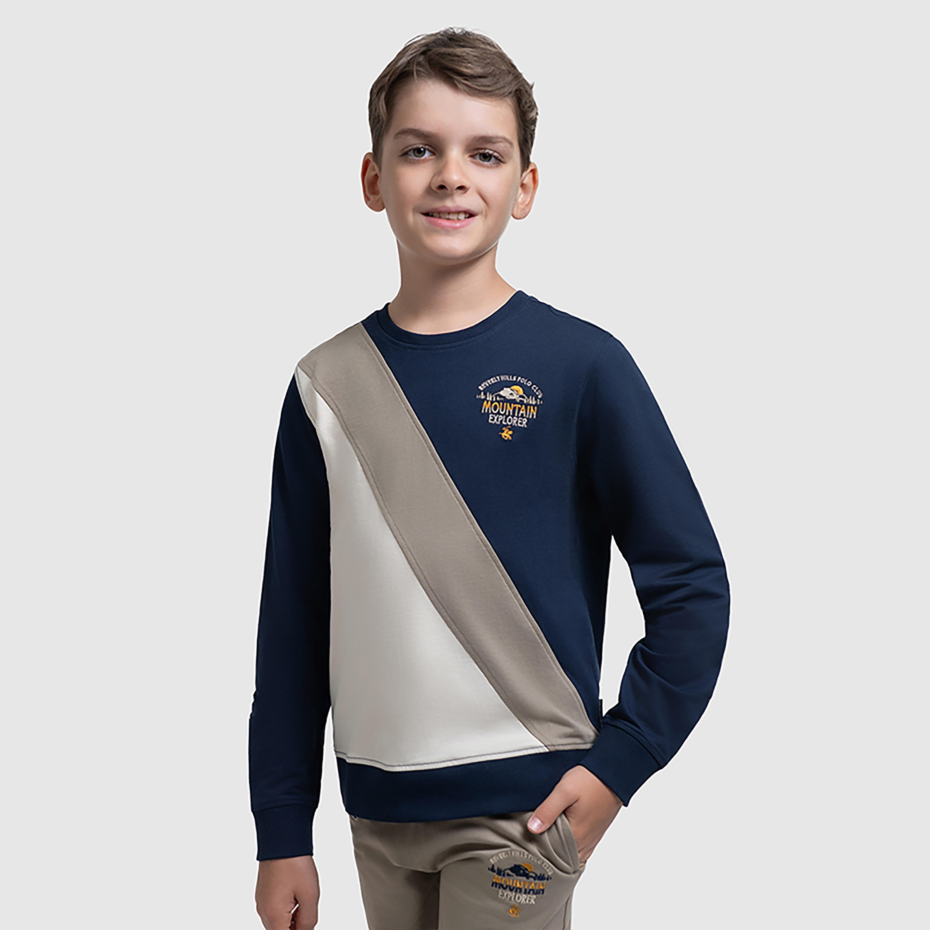 Beverly Hills Polo Club Colour Blocked Long Sleeves Sweatshirt-boys-clothing-sweatshirts-image-1